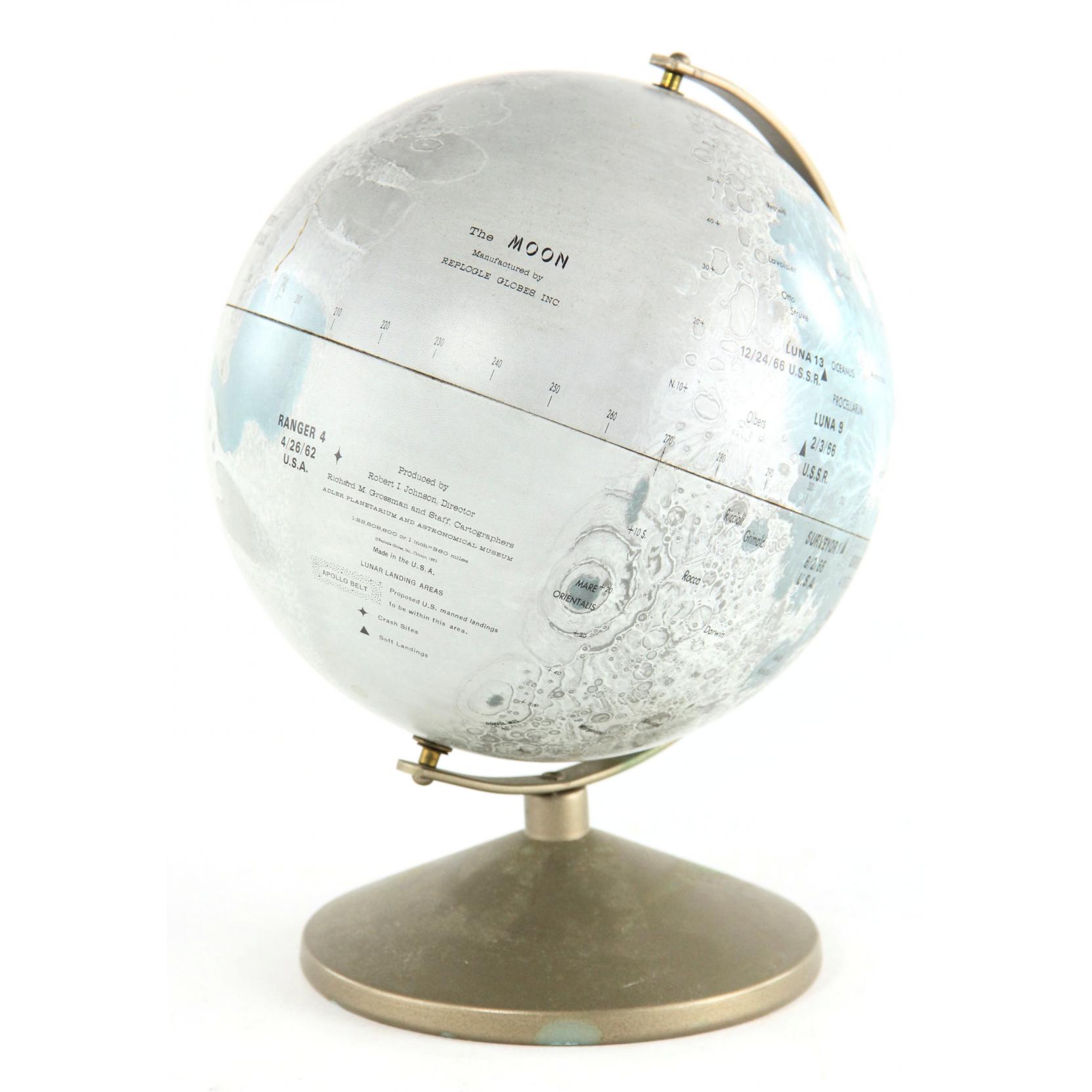 Vintage  MAPPEMONDE LUMINEUSE * Globe noir - muluBrok