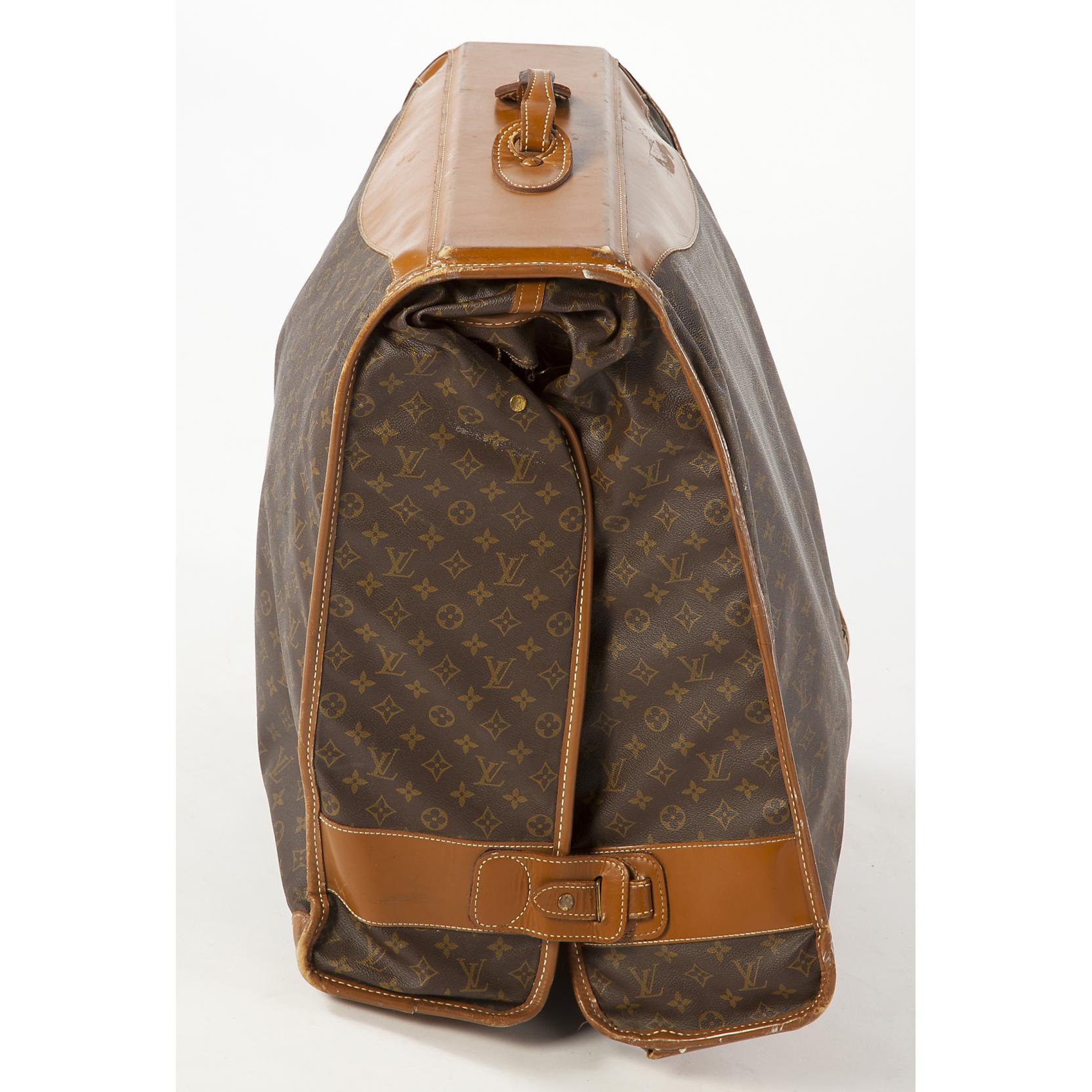 Vintage Louis Vuitton Style Garment Bag Luggage, circa 1970