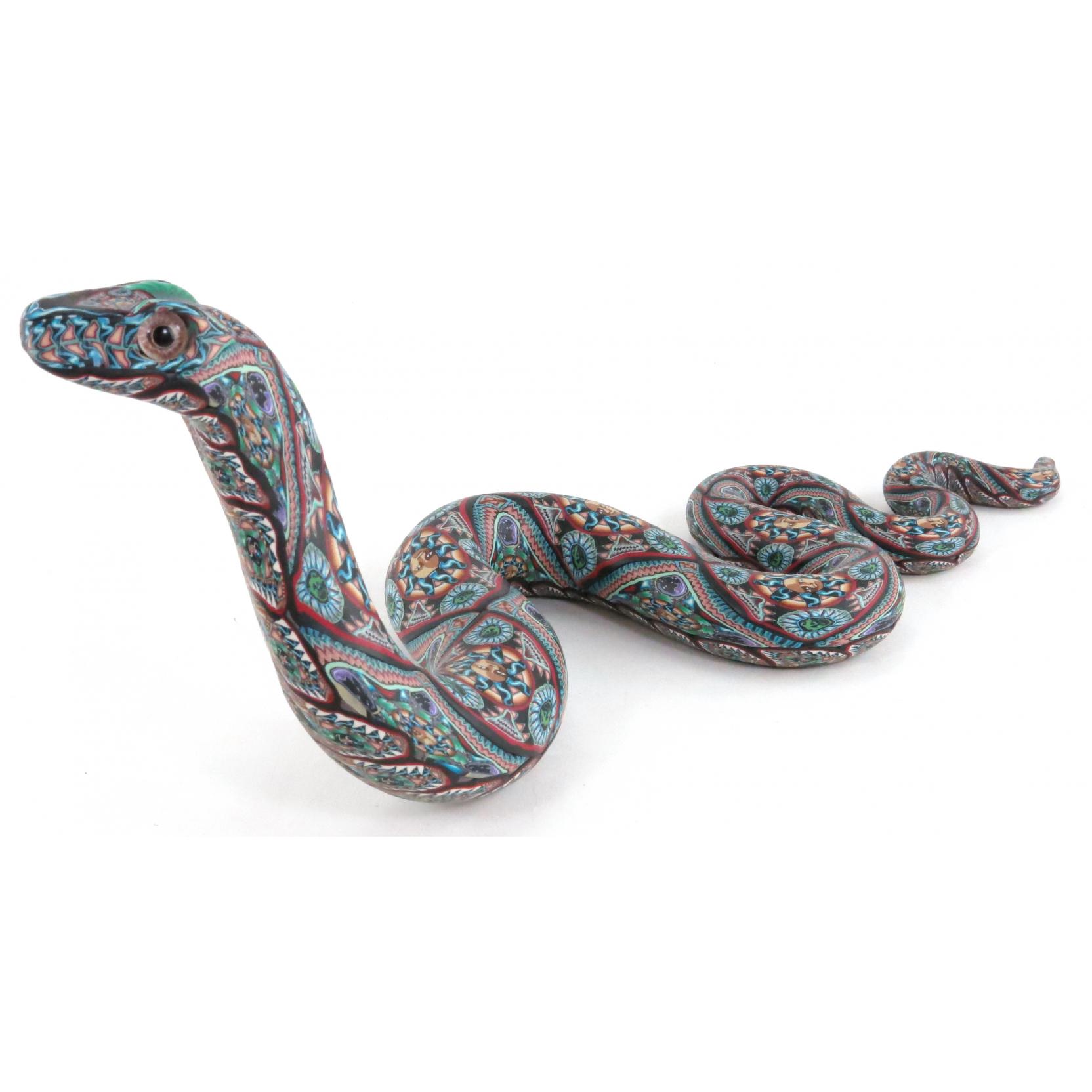 Clay sales snake sculpture