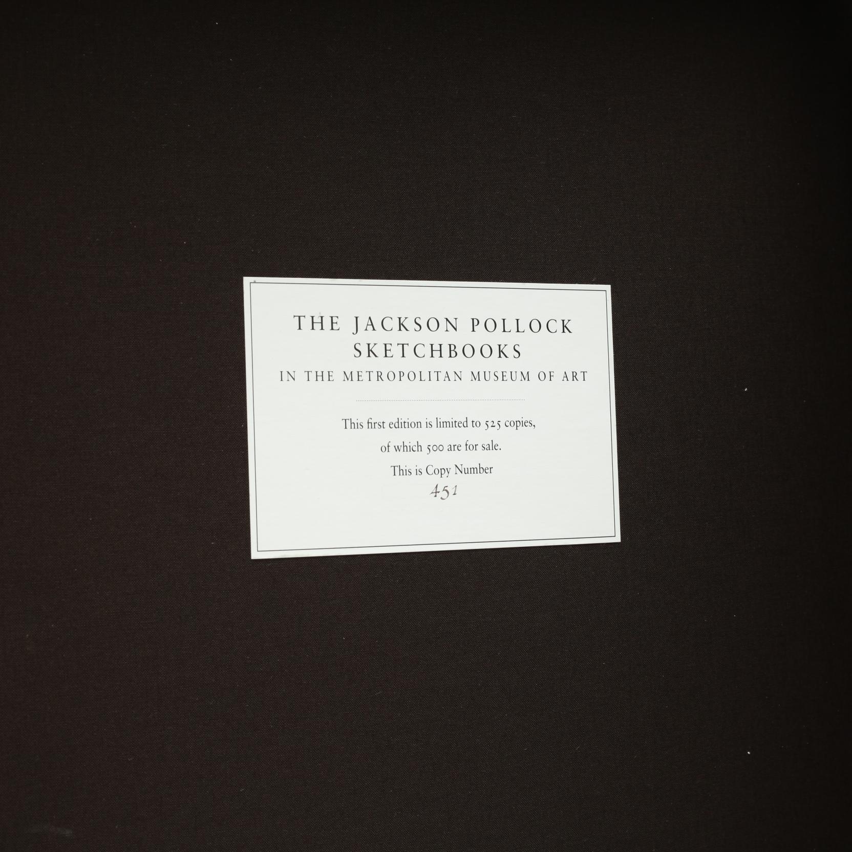 Jackson Pollock Sketchbooks limited edition Metropolitan Museum of Art