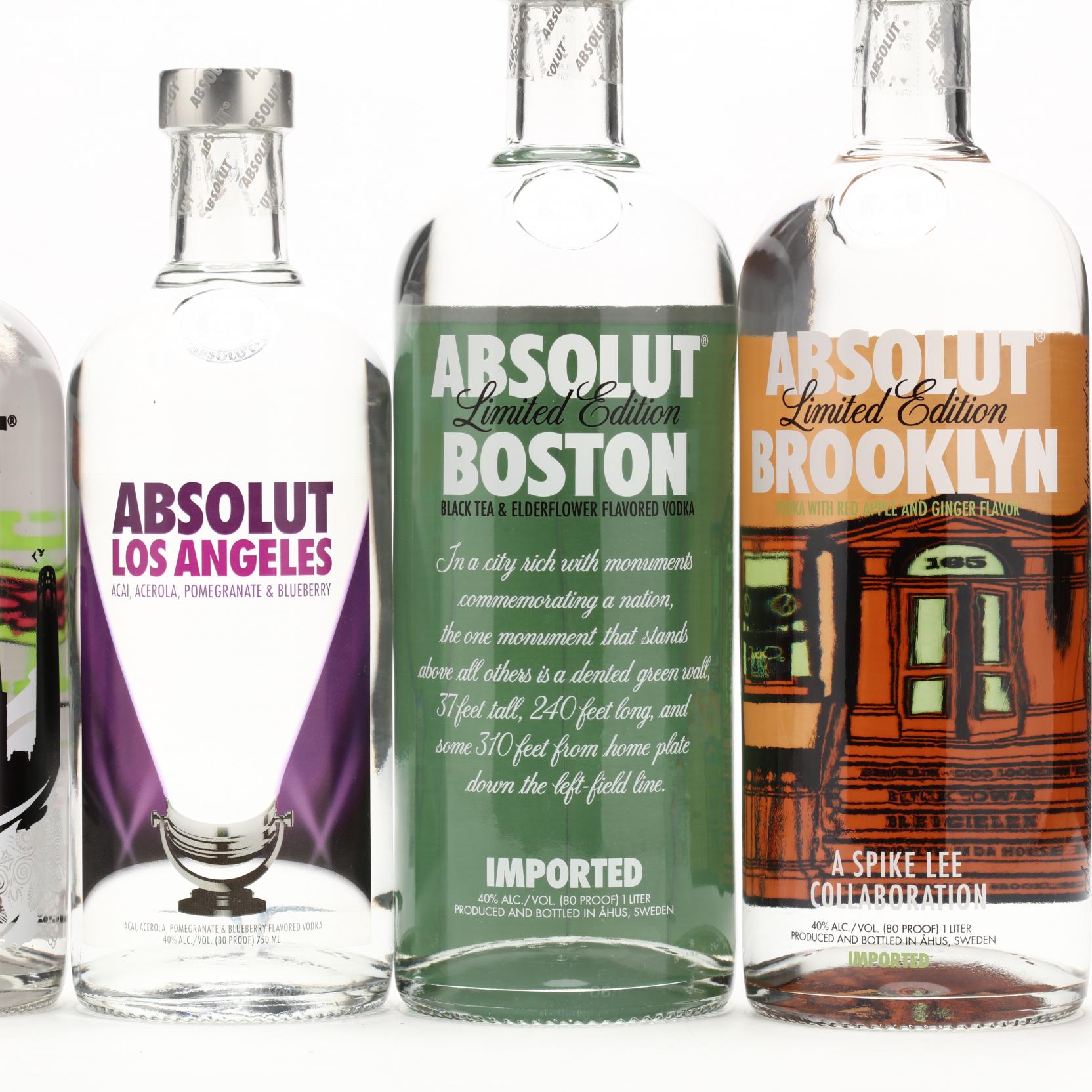 LOT including: __ - Absolut Vodka Limited Edition - Belv…