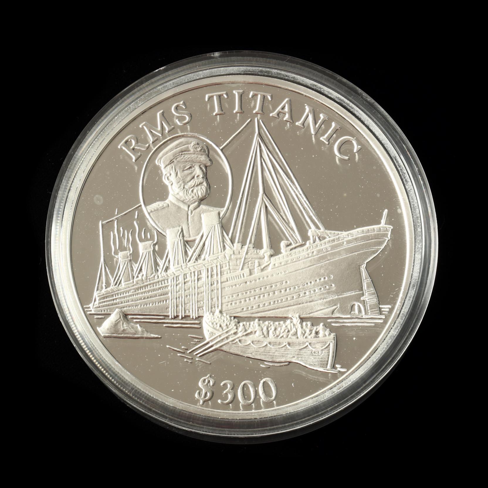 Liberia, 1998 $300 Silver Kilo RMS Titanic Commemorative Coin