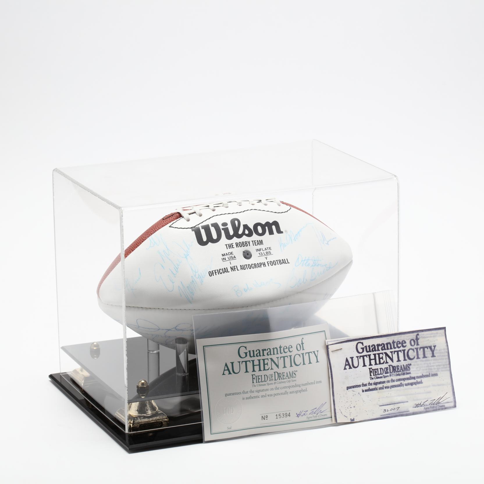 1972 Miami Dolphins Reunion Undefeated Season Team Signed Football With 41  Signatures (PSA/DNA) (Lot 431 - Winter Gallery AuctionJan 27, 2018, 9:00am)