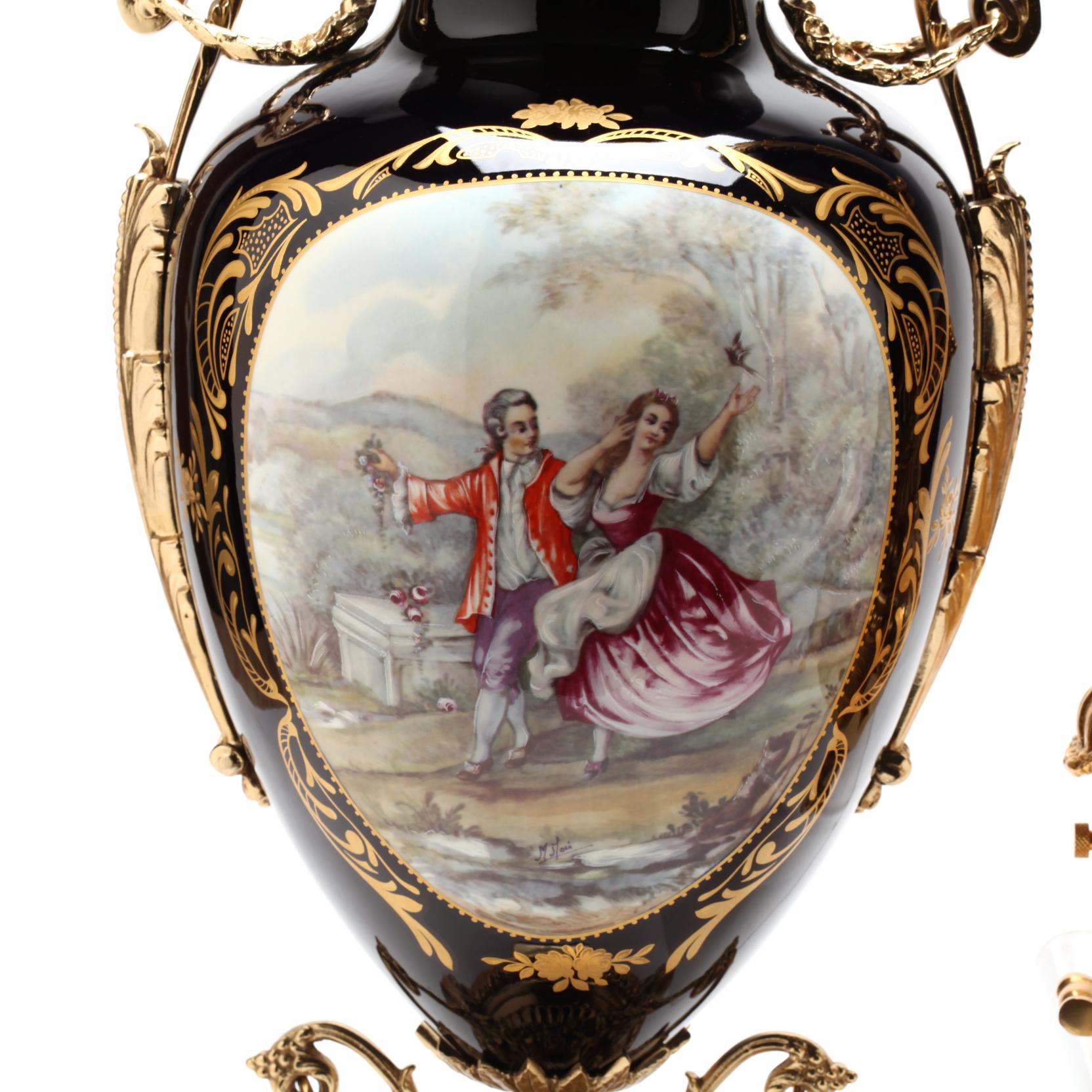 A Pair of ACF Décor de Sèvres Urns (Lot 138 - The Estate of the