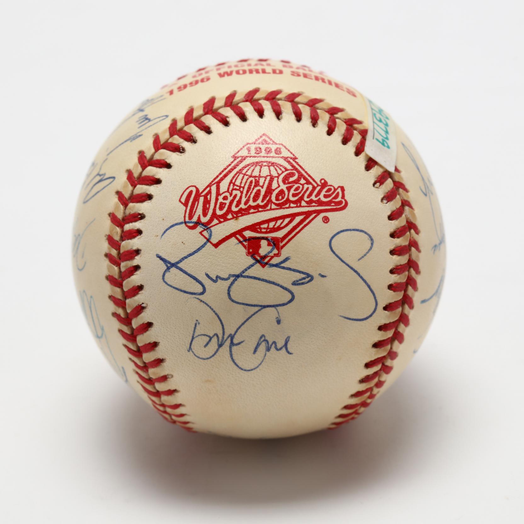 Andy Pettitte New York Yankees Signed 1996 World Series Baseball