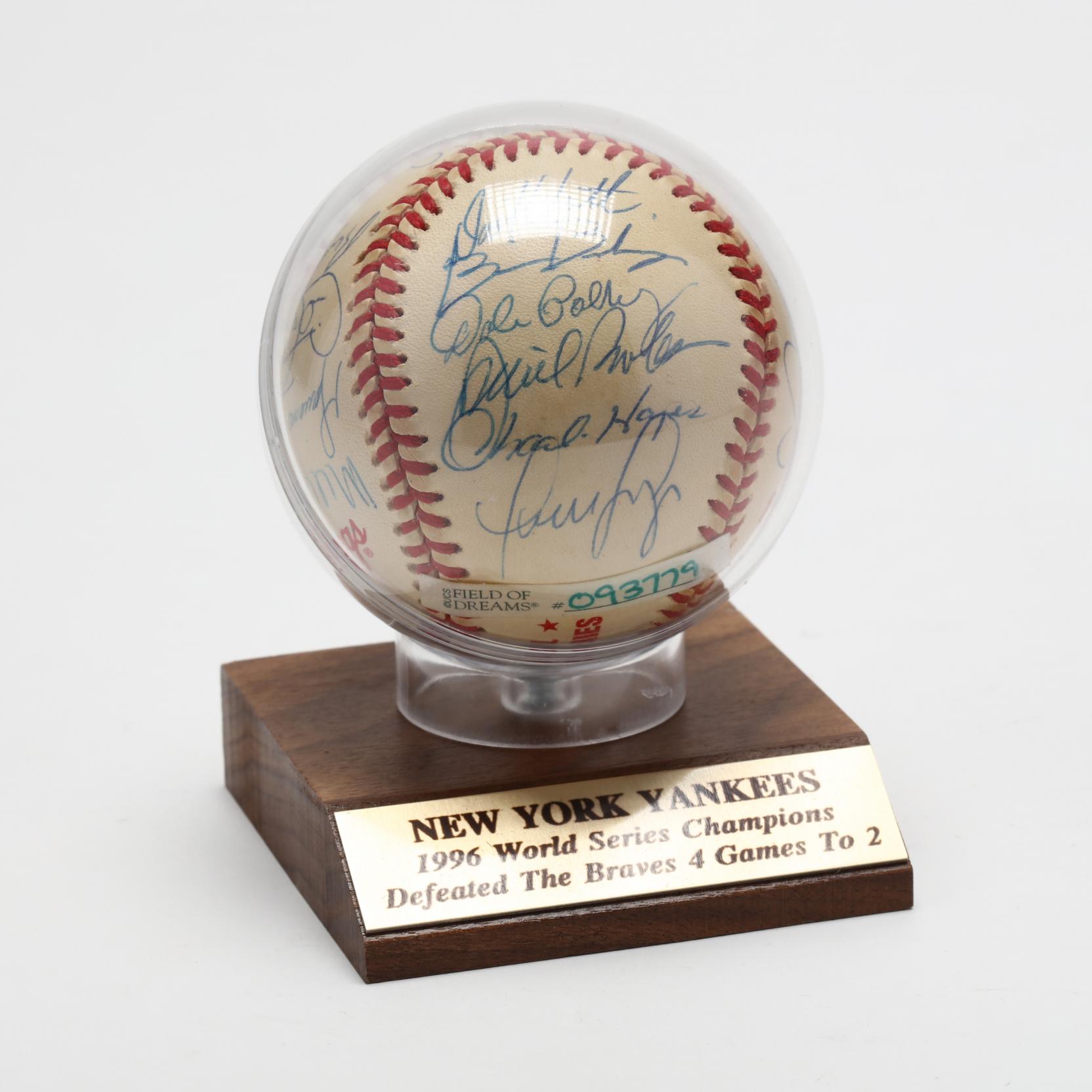 Lot Detail - Mariano Rivera Signed 1996 World Series Baseball With