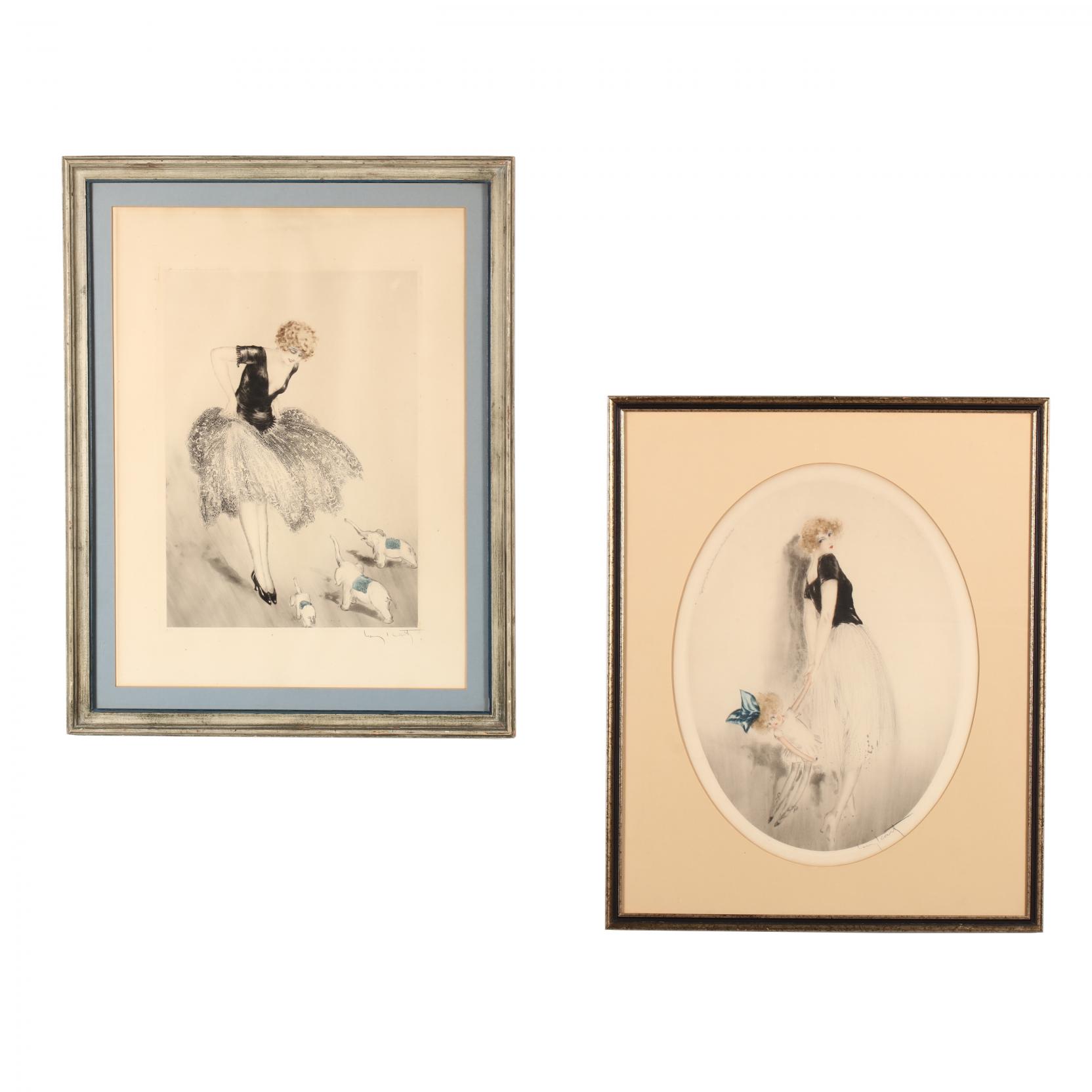 Sold at Auction: Louis Icart, LOUIS ICART (FRANCE 1888-1950) BLUE