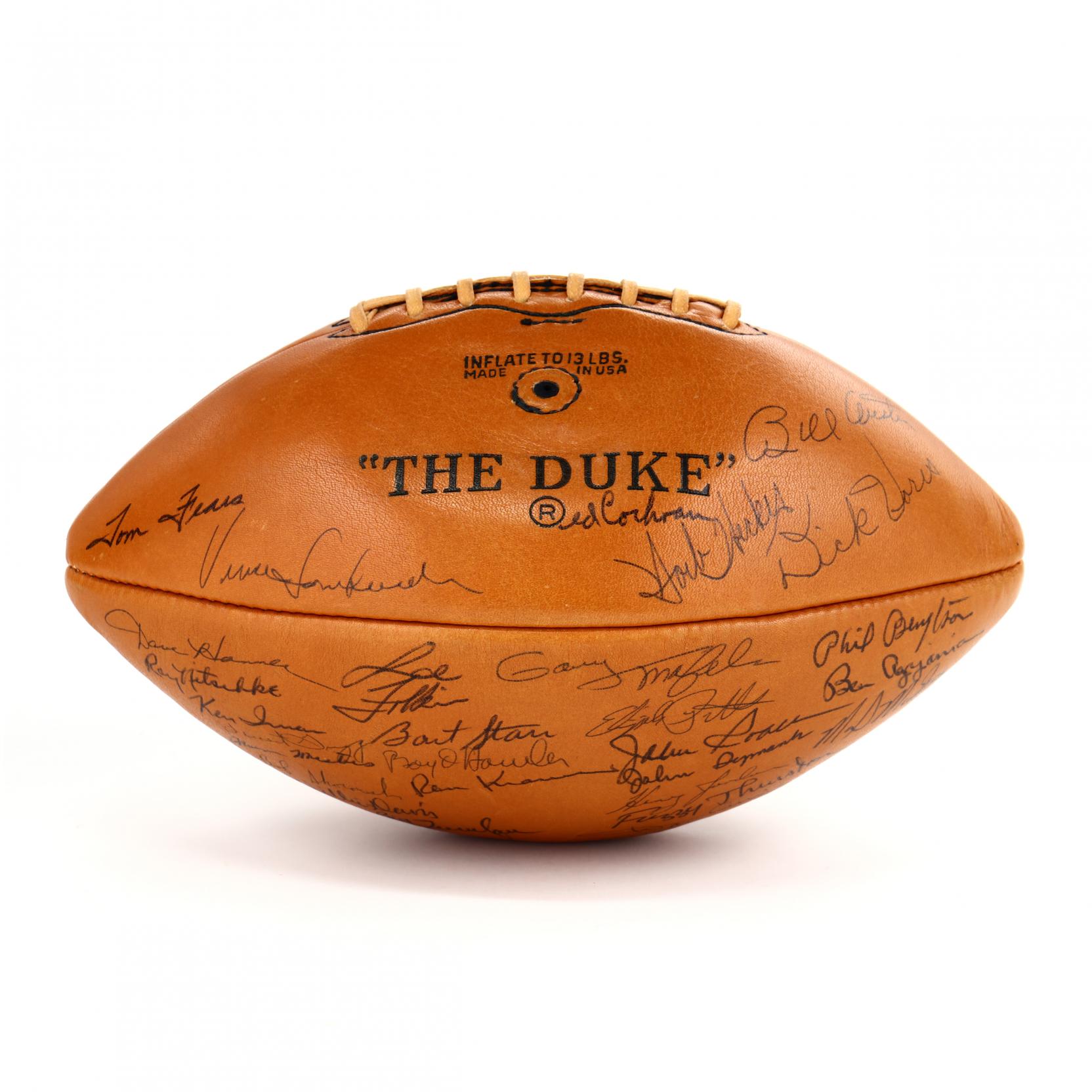 Rare 1961 Green Bay Packers Team Signed World Championship Football. Near  Perfect Example with Fifty Signatures. (Lot 362 - August Gallery AuctionAug  4, 2018, 9:00am)