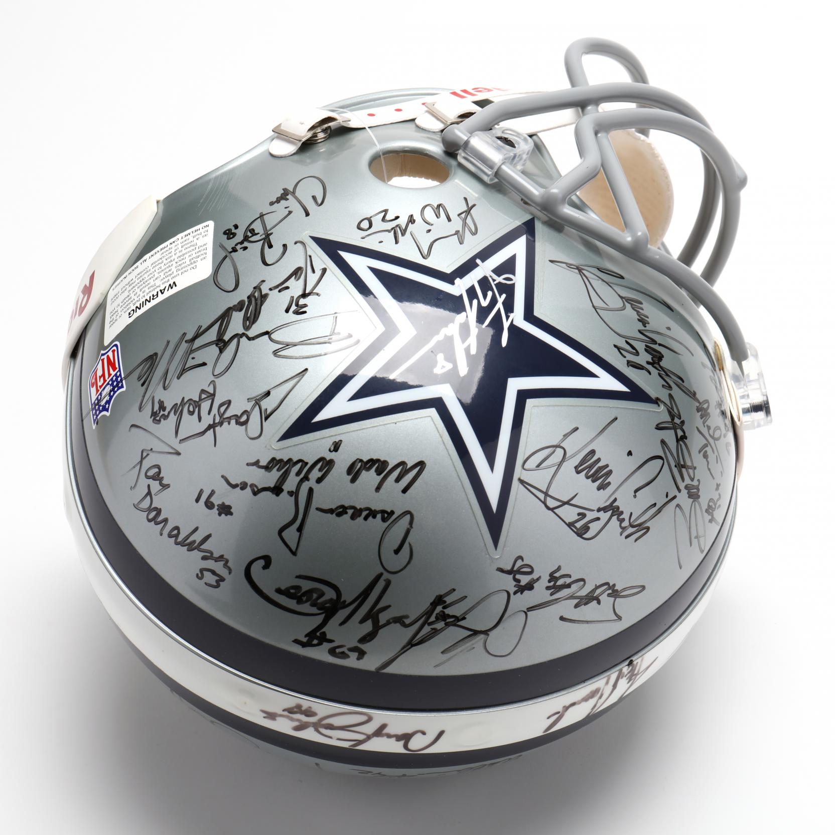 1995 Dallas Cowboys Super Bowl Champs Team Signed Authentic Helmet Beckett  COA