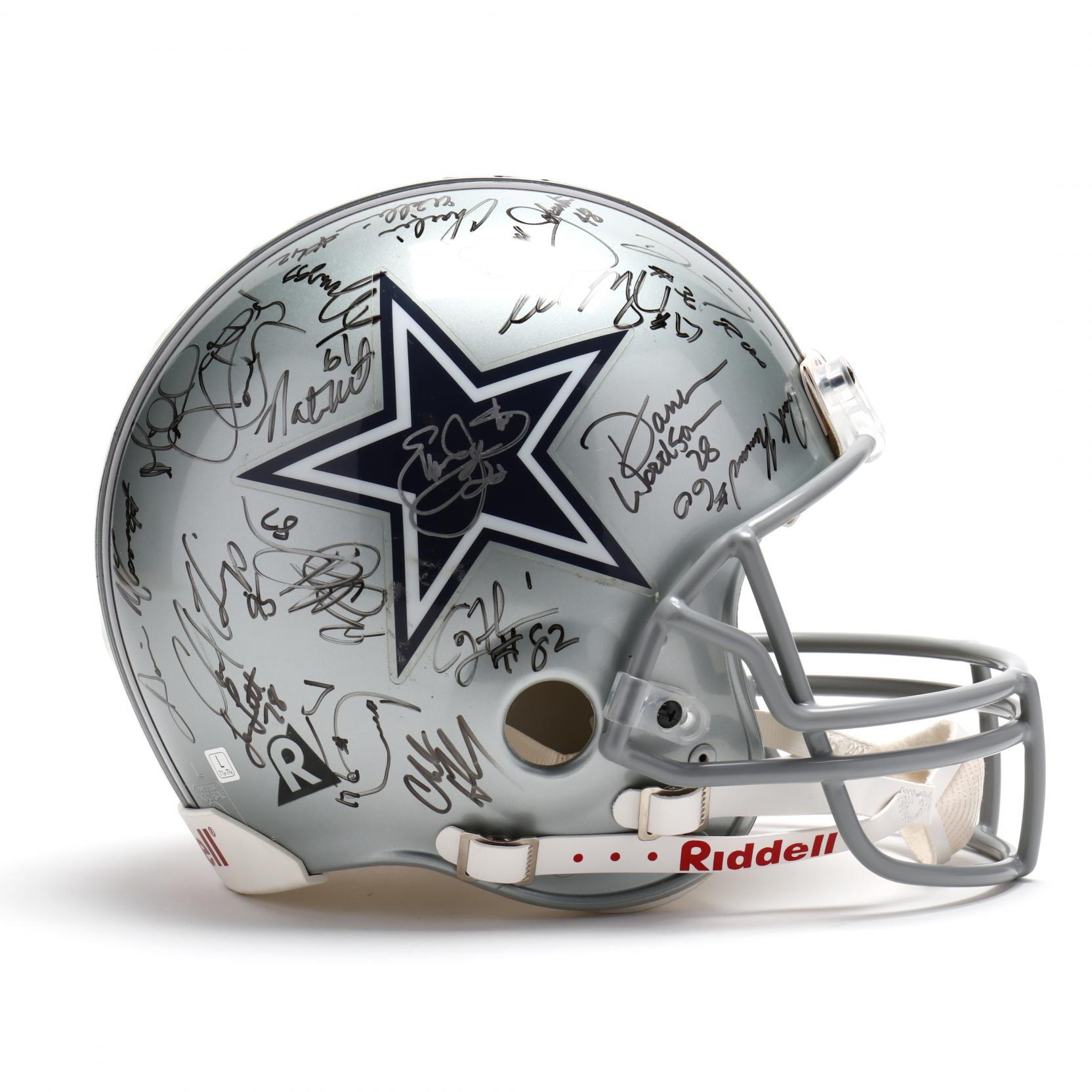 Sold at Auction: Dallas Cowboys Signed Riddell NFL Football Helmet