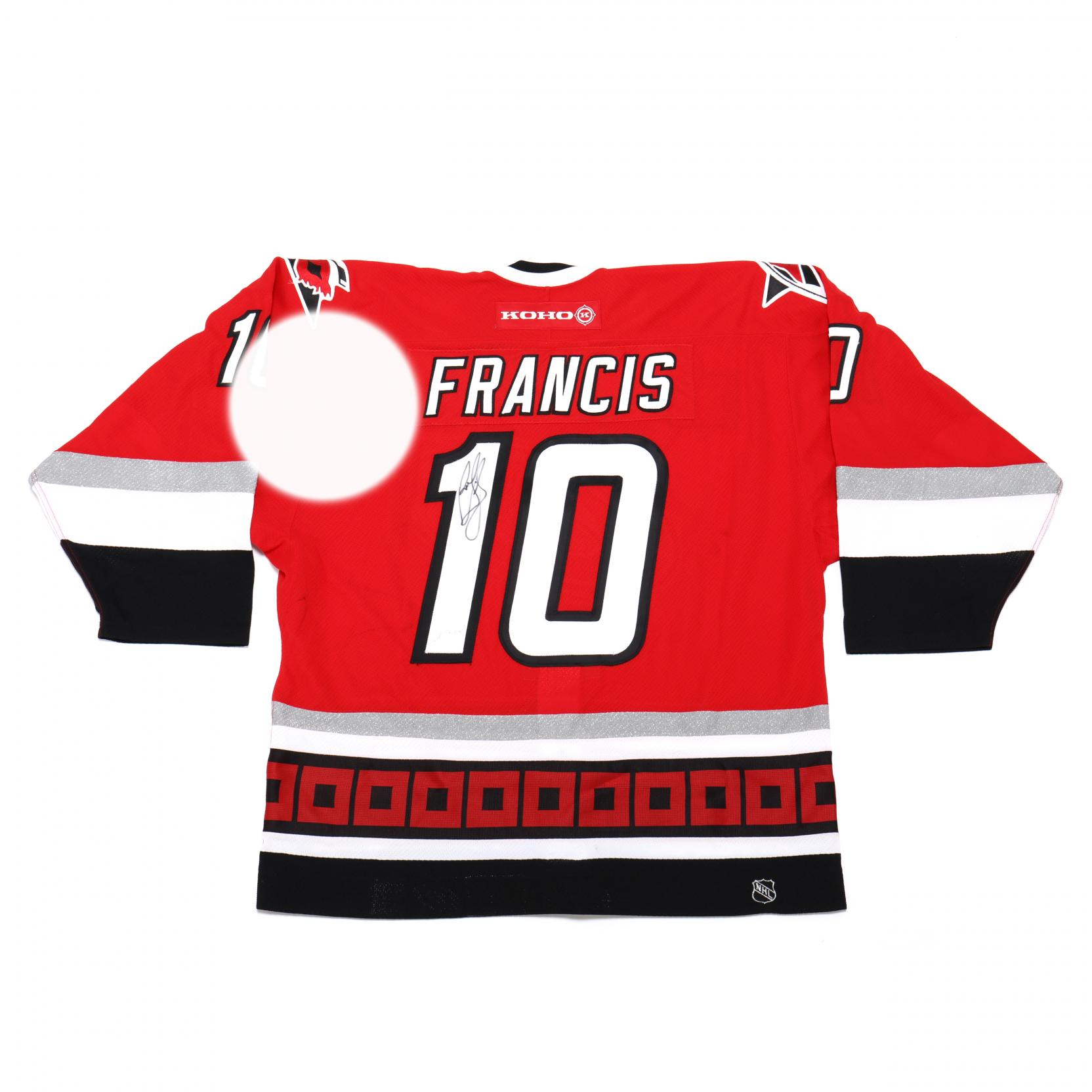 90's Ron Francis Carolina Hurricanes Starter NHL Jersey Size