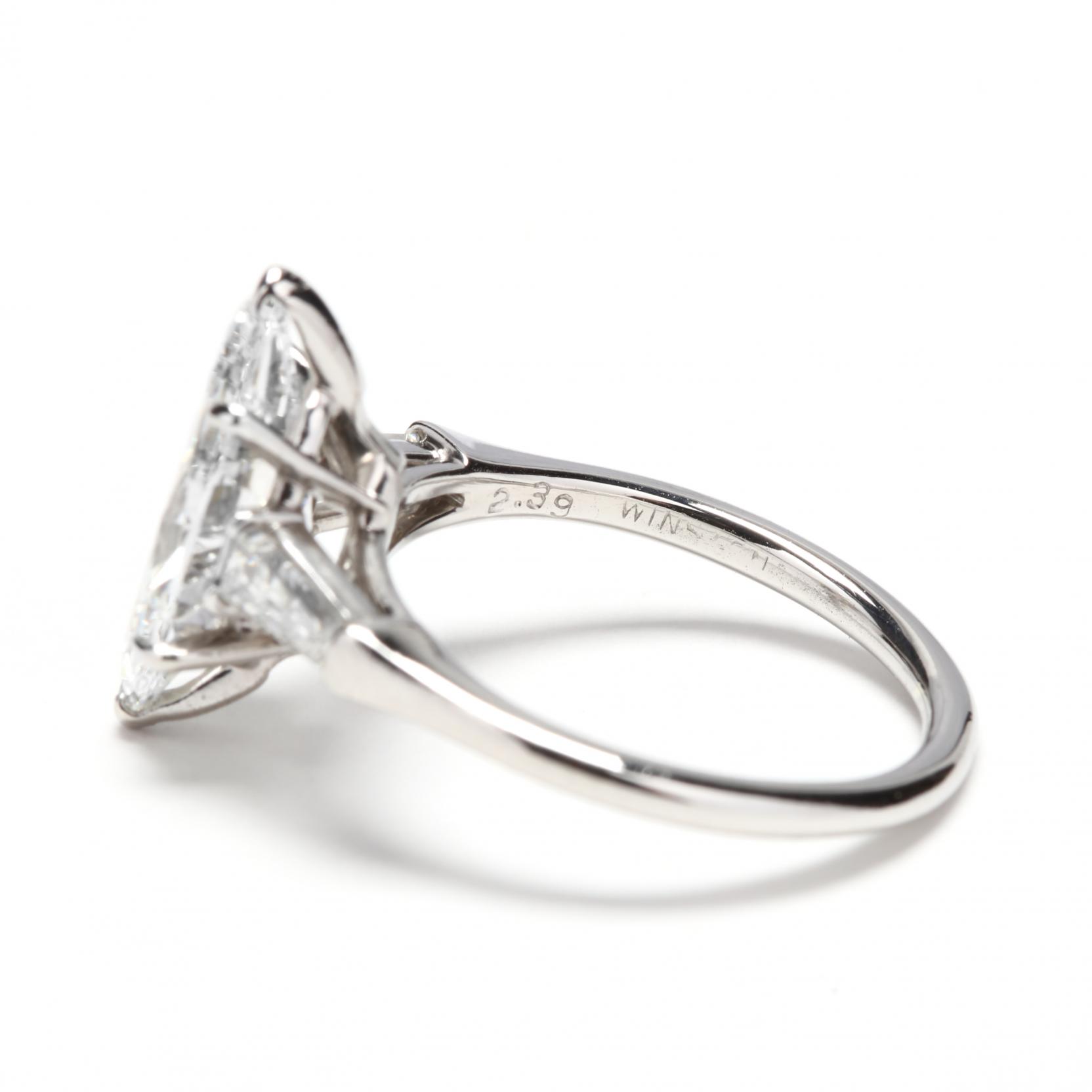 Harry winston clearance marquise engagement ring