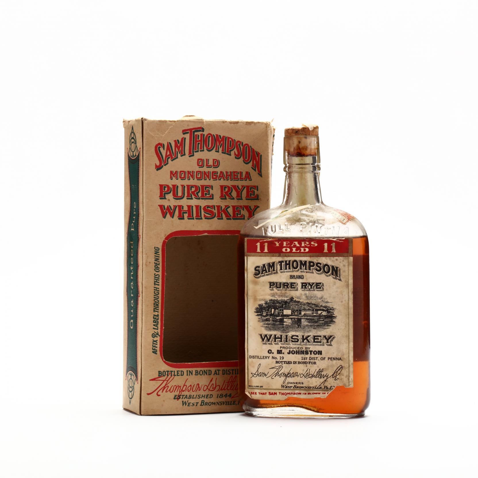 Fine Aged Monongahela Rye Whiskey Crate #3930