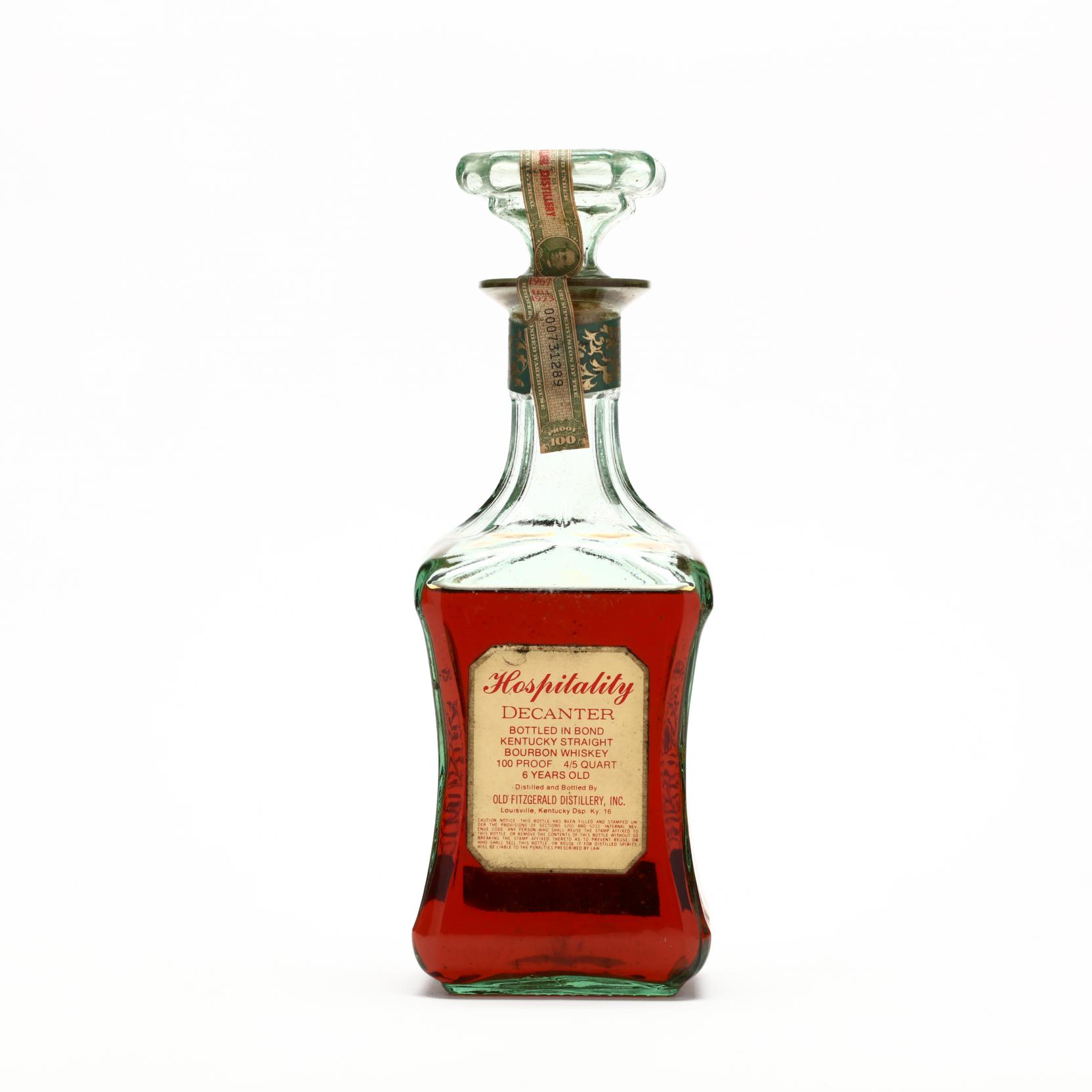 1956 Old Fitzgerald Bourbon Proof Selector Shot Glass - Louisville