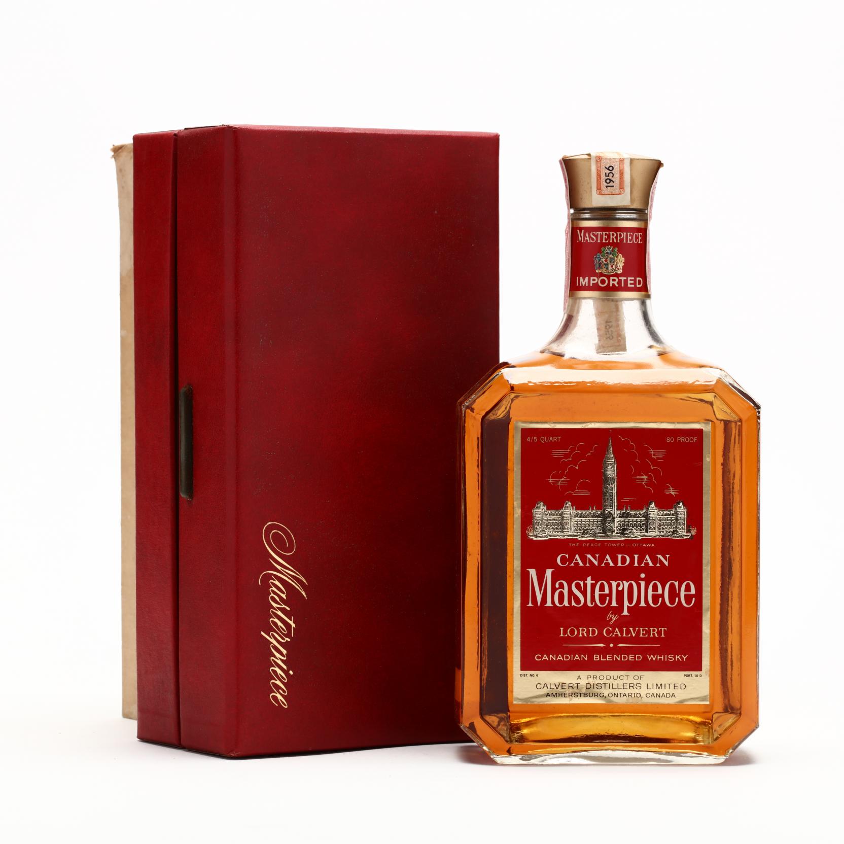 Lord Calvert Masterpiece Canadian Whisky