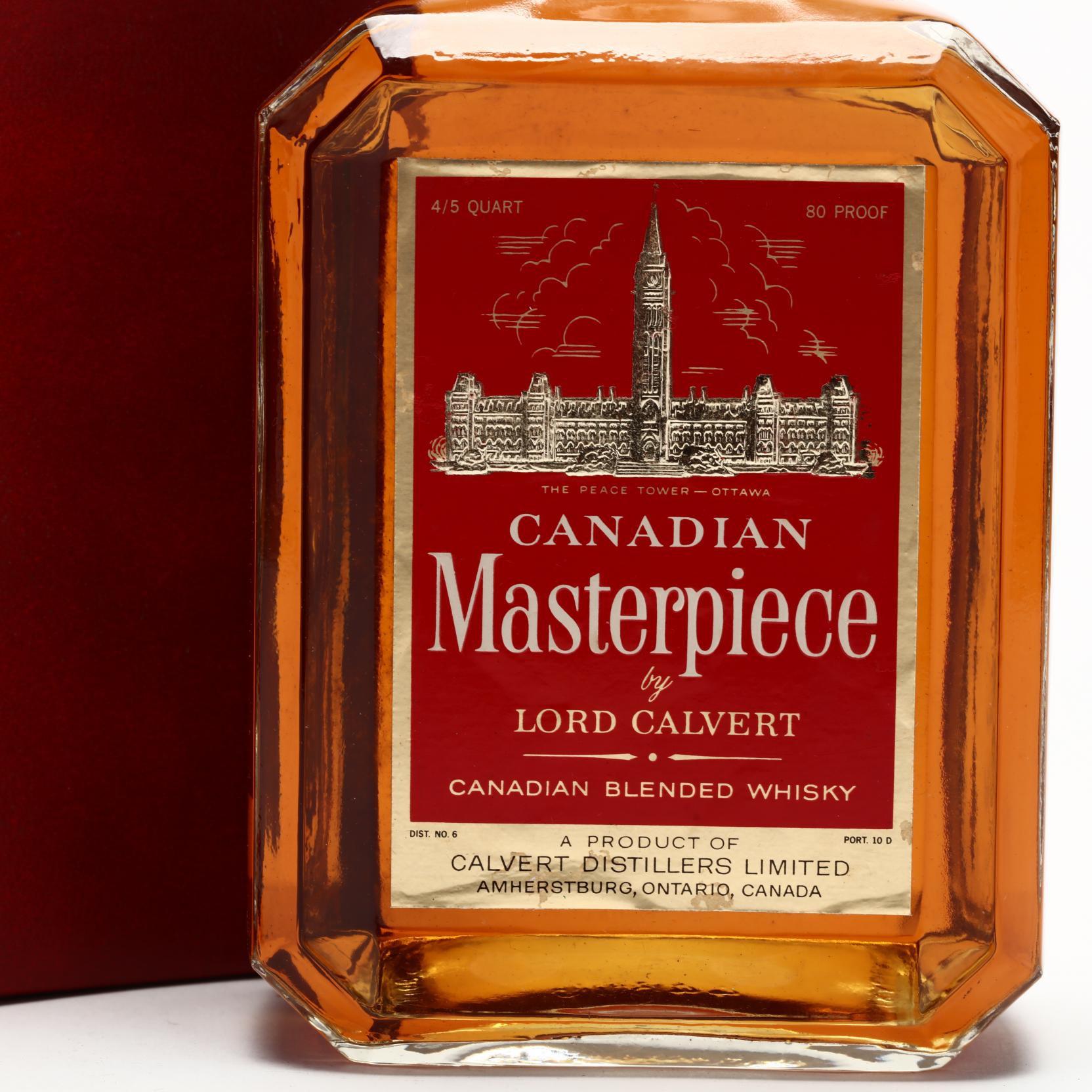 Lord Calvert Masterpiece Canadian Whisky