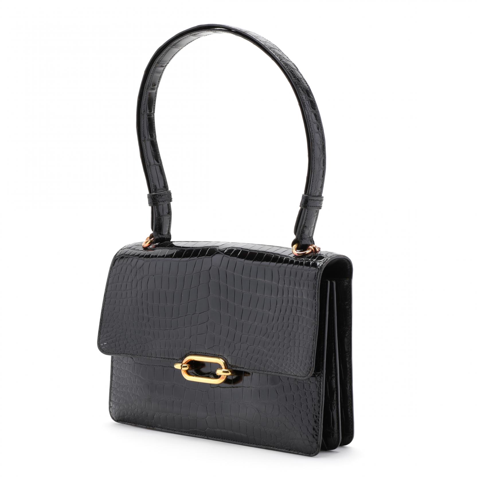 Hermes Crocodile Top Handle Bag