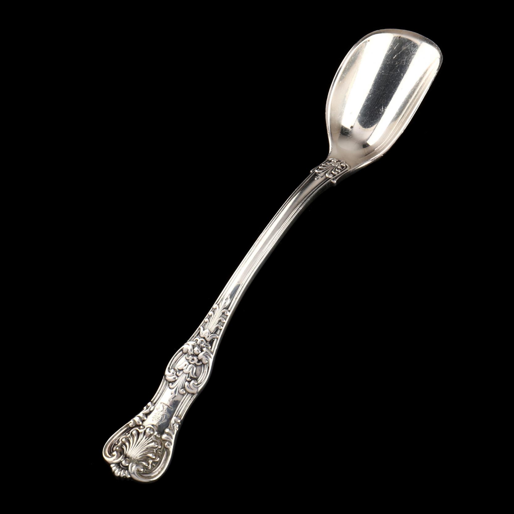 TIFFANY ~ ENGLISH KING ~ STERLING CHEESE SCOOP ~ 7 3/8