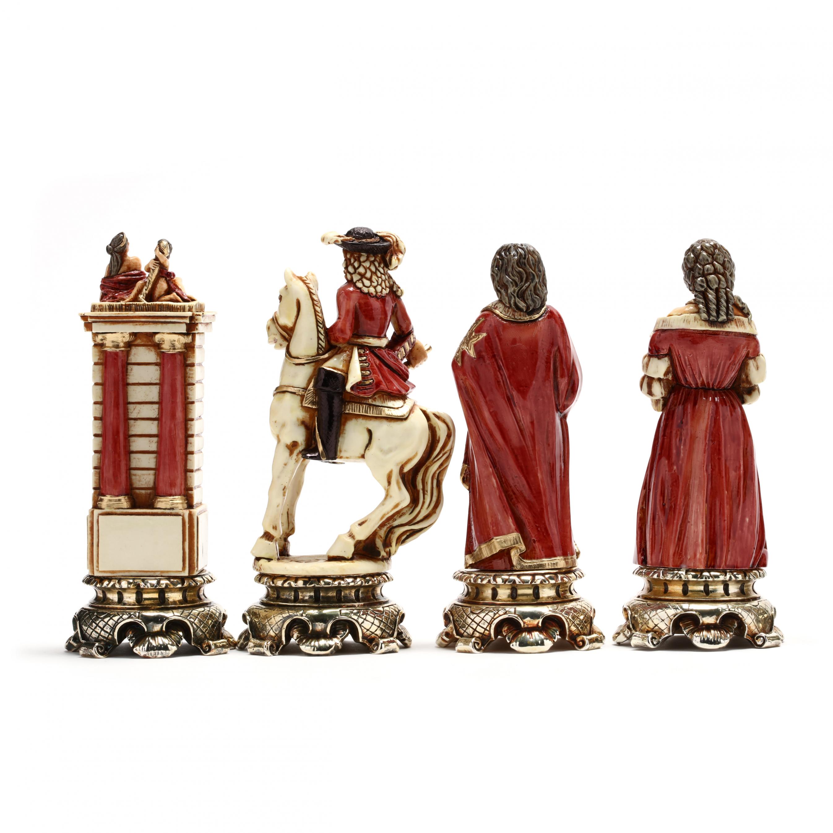 Louis XIV Sun King Themed Giant Chess Set