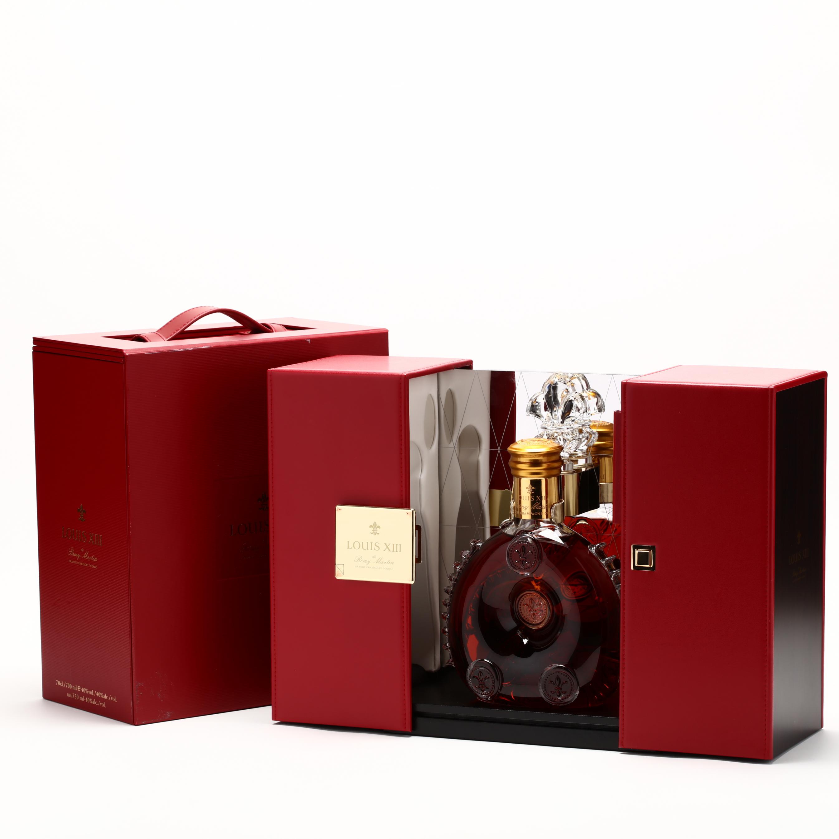 At Auction: Remy Martin, Remy Martin Louis XIII and Baccarat Bottle SEALED