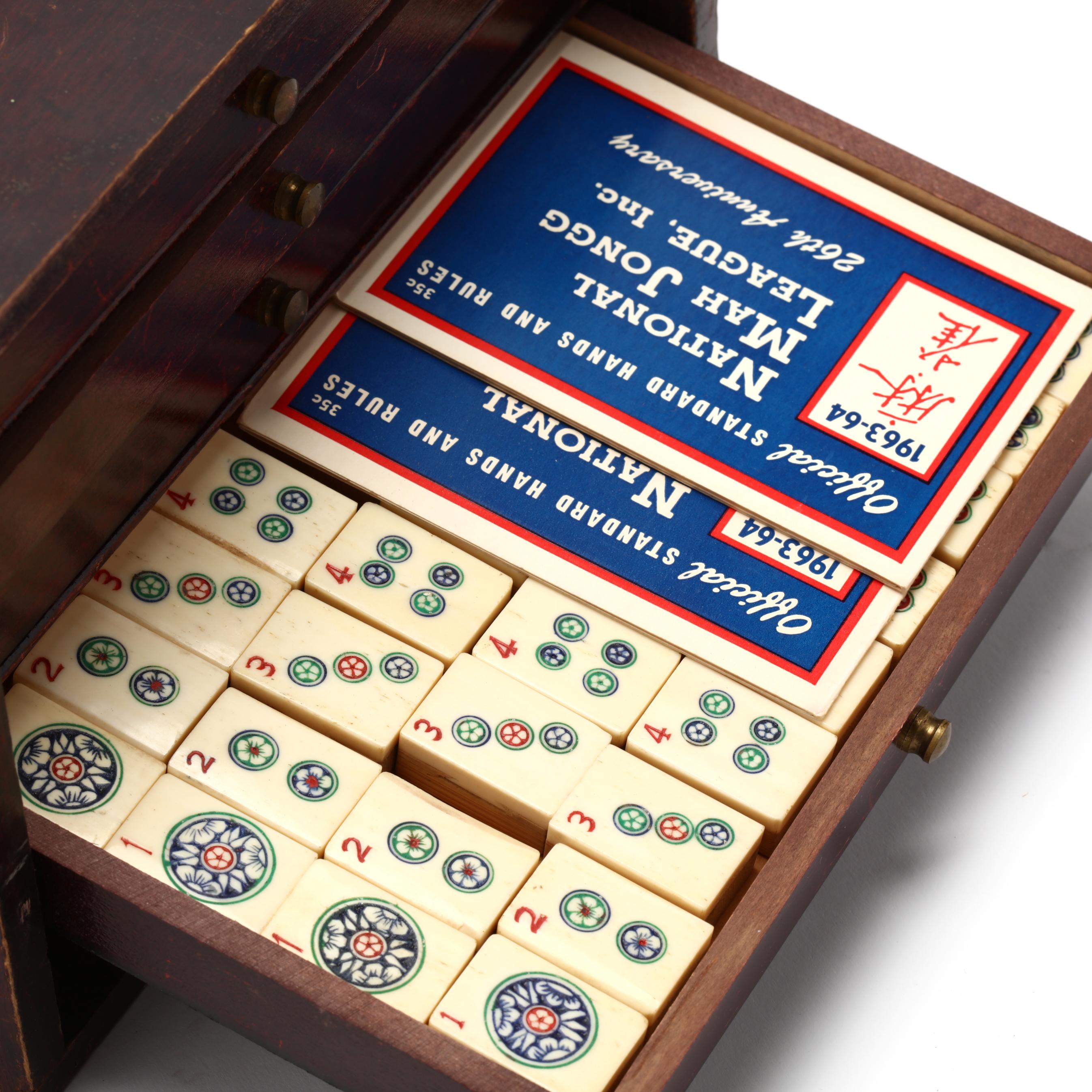 Chinese Mahjong w/ Numbered Tiles and Wood Case - ''Pro Set'' - Standa –  Capital Books and Wellness