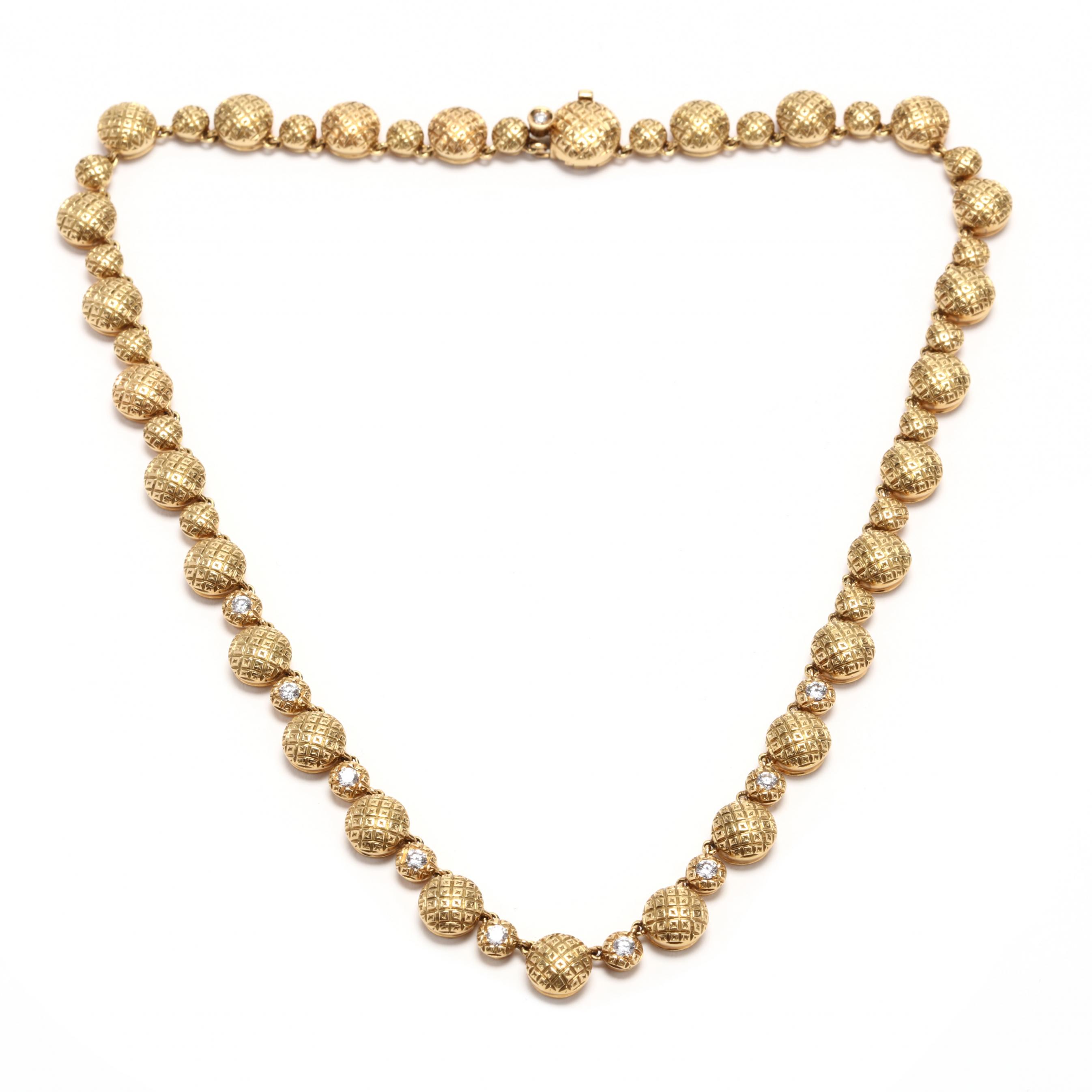 18KT Gold and Diamond Necklace, Chantecler Capri (Lot 10 - The