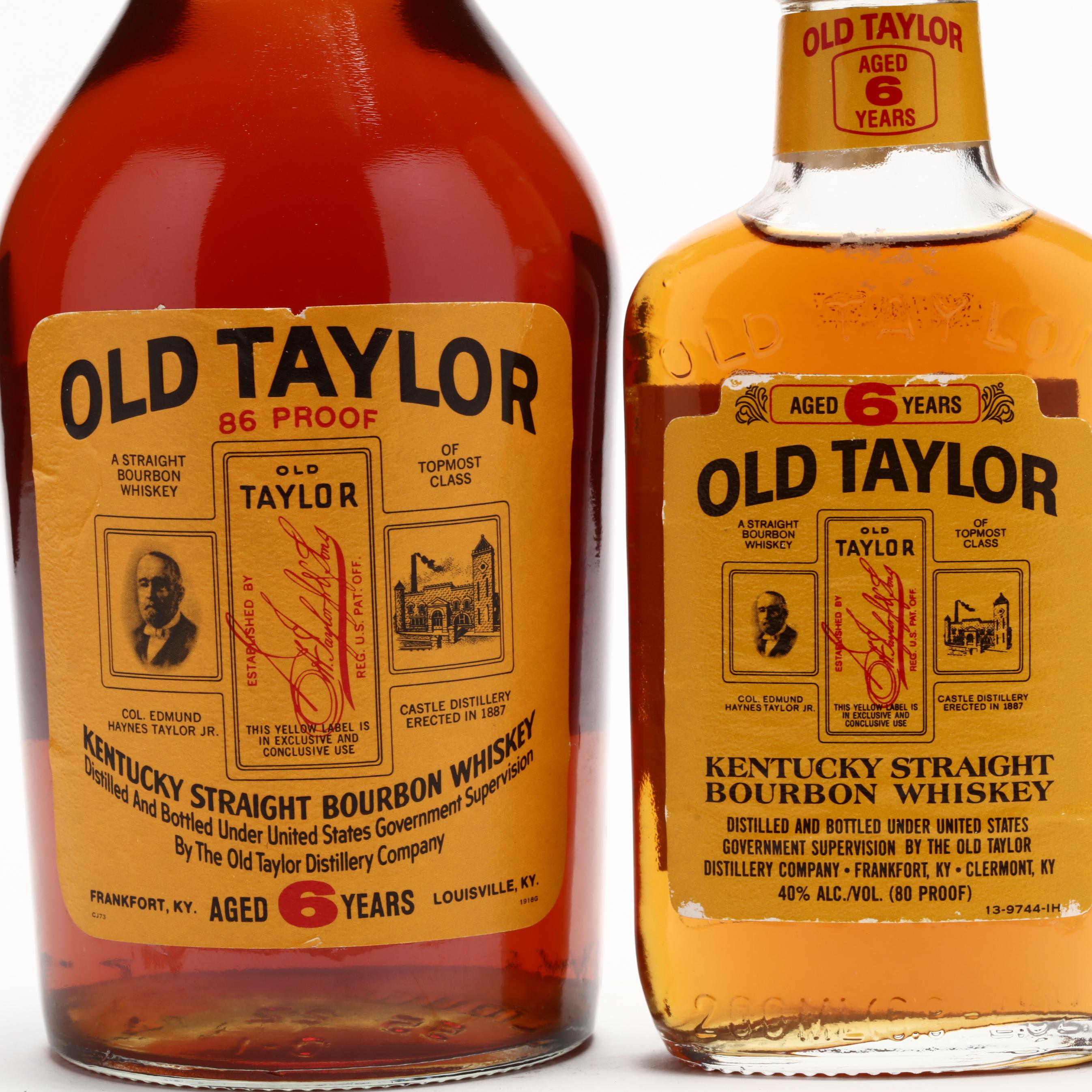 Old Taylor Bourbon Whiskey (Lot 6013 - Rare SpiritsSep 18, 2020, 1:00pm)