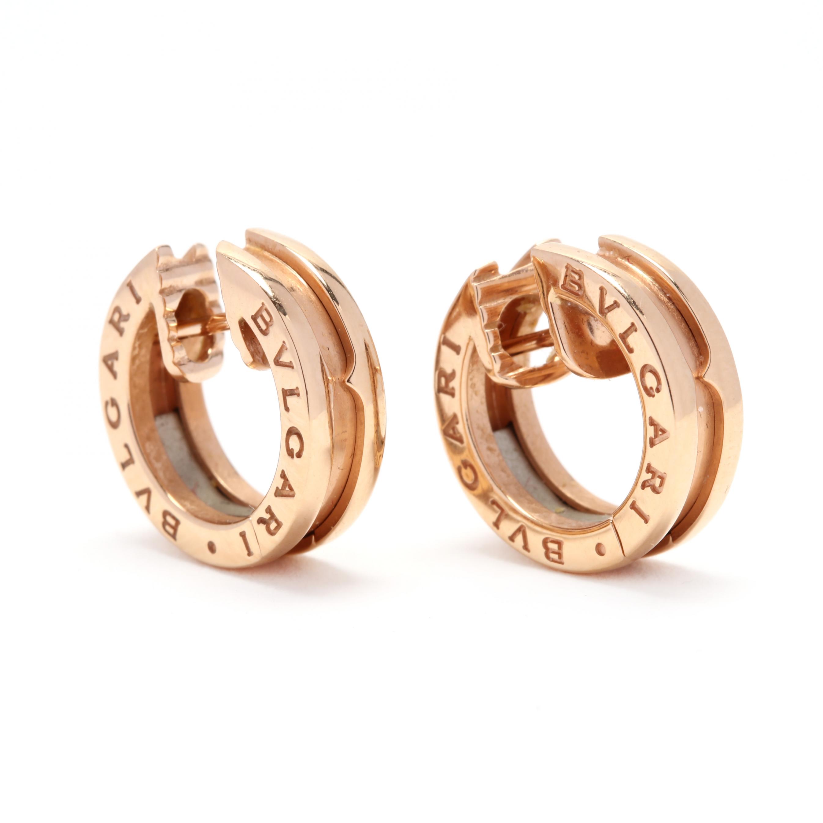 Pink gold earrings Bvlgari Pink in Pink gold  29493837