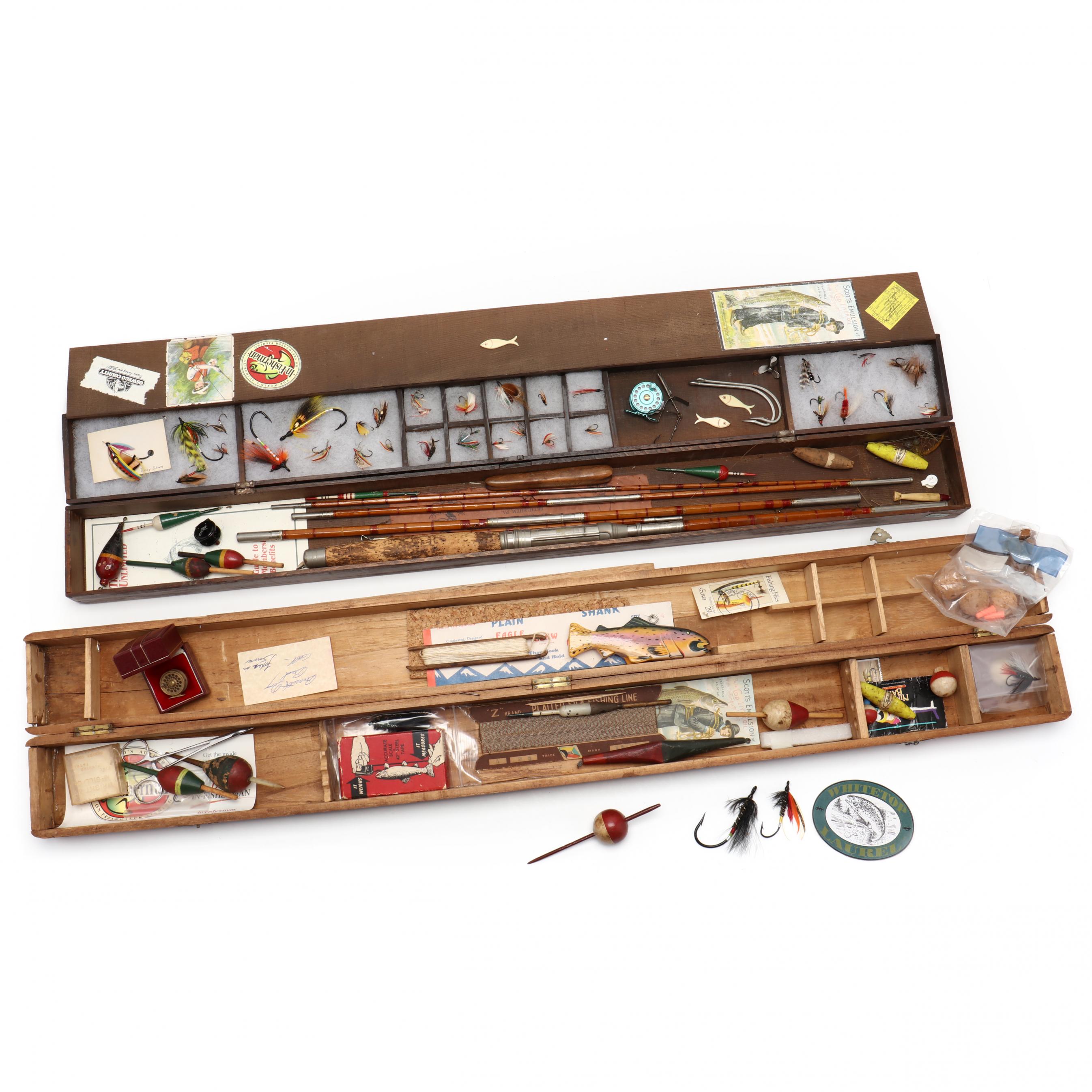 Lot 50 - Vintage Fly-Fishing Rods, with Set in Wooden Case, Langley Wooden  Rod & More - Sac Valley Auctions