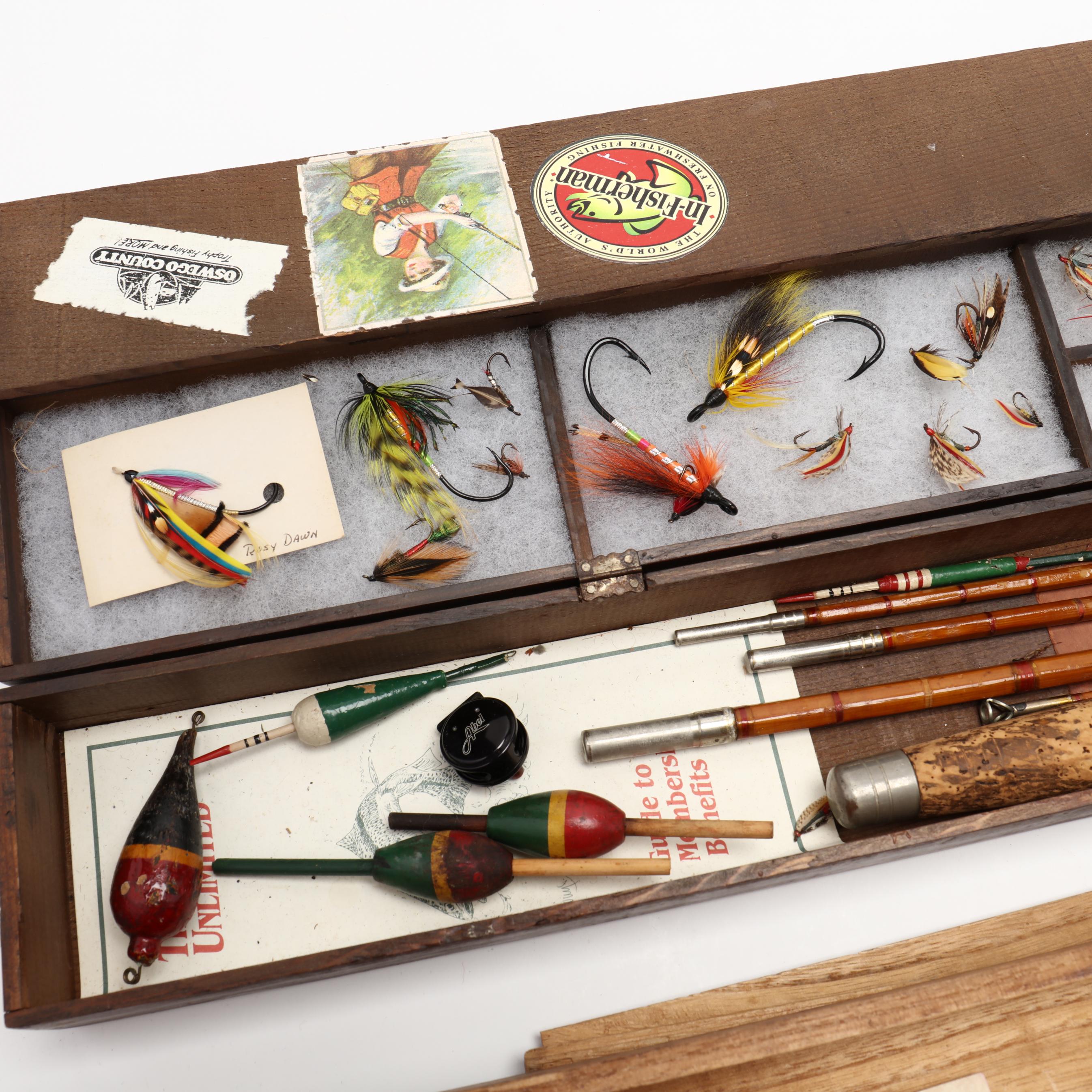 Miniature Fly Fishing Rod Signed by Bob Timberlake (Lot 1083