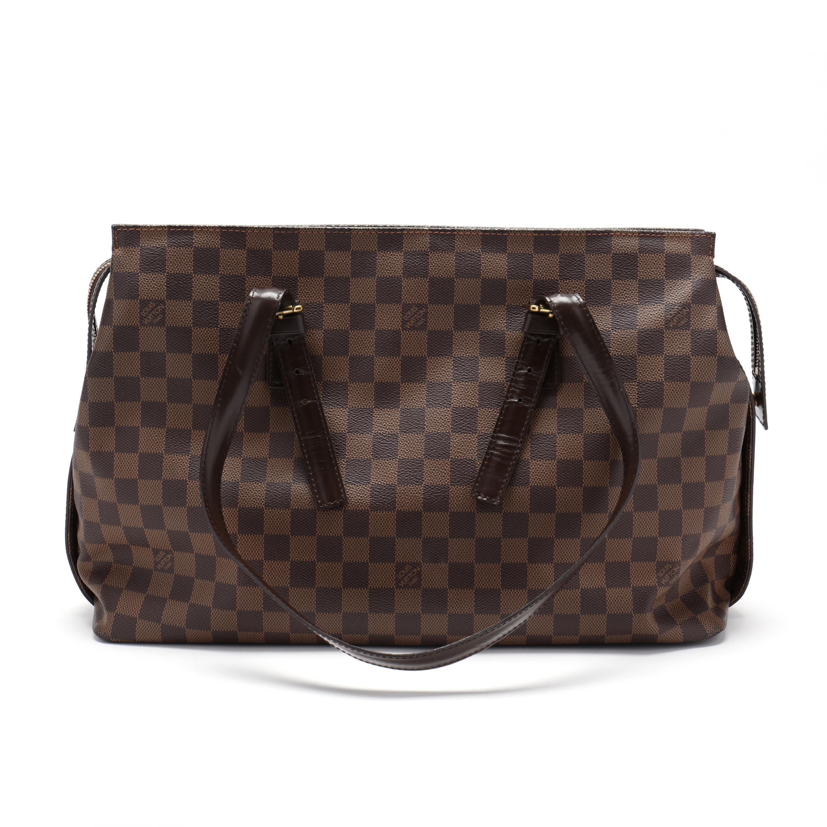 Louis Vuitton Damier Ebene Chelsea Zip Shoulder Bag Tote 84lk411s