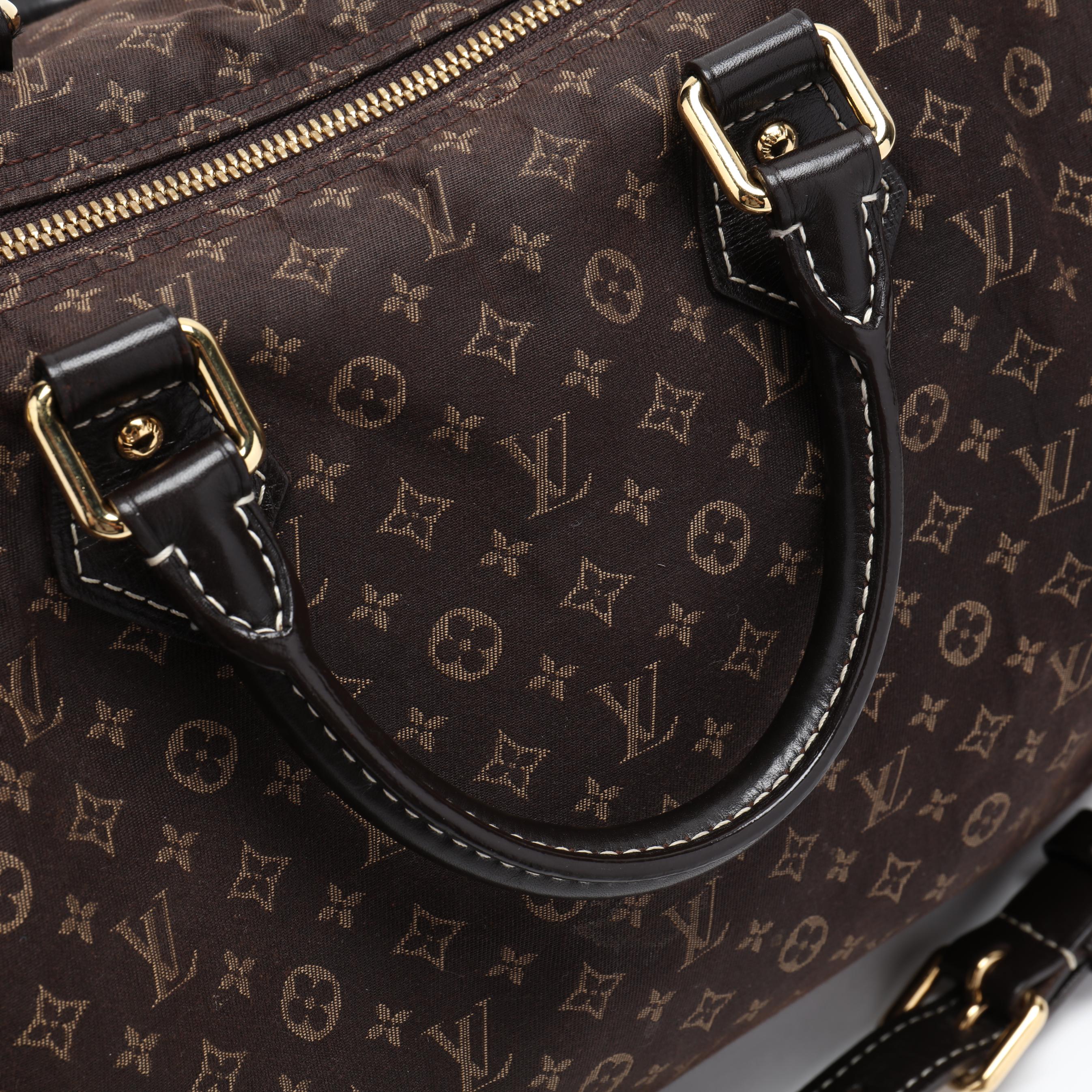 Louis Vuitton Mini Lin Brown Monogram Idylle Speedy 30 Bag