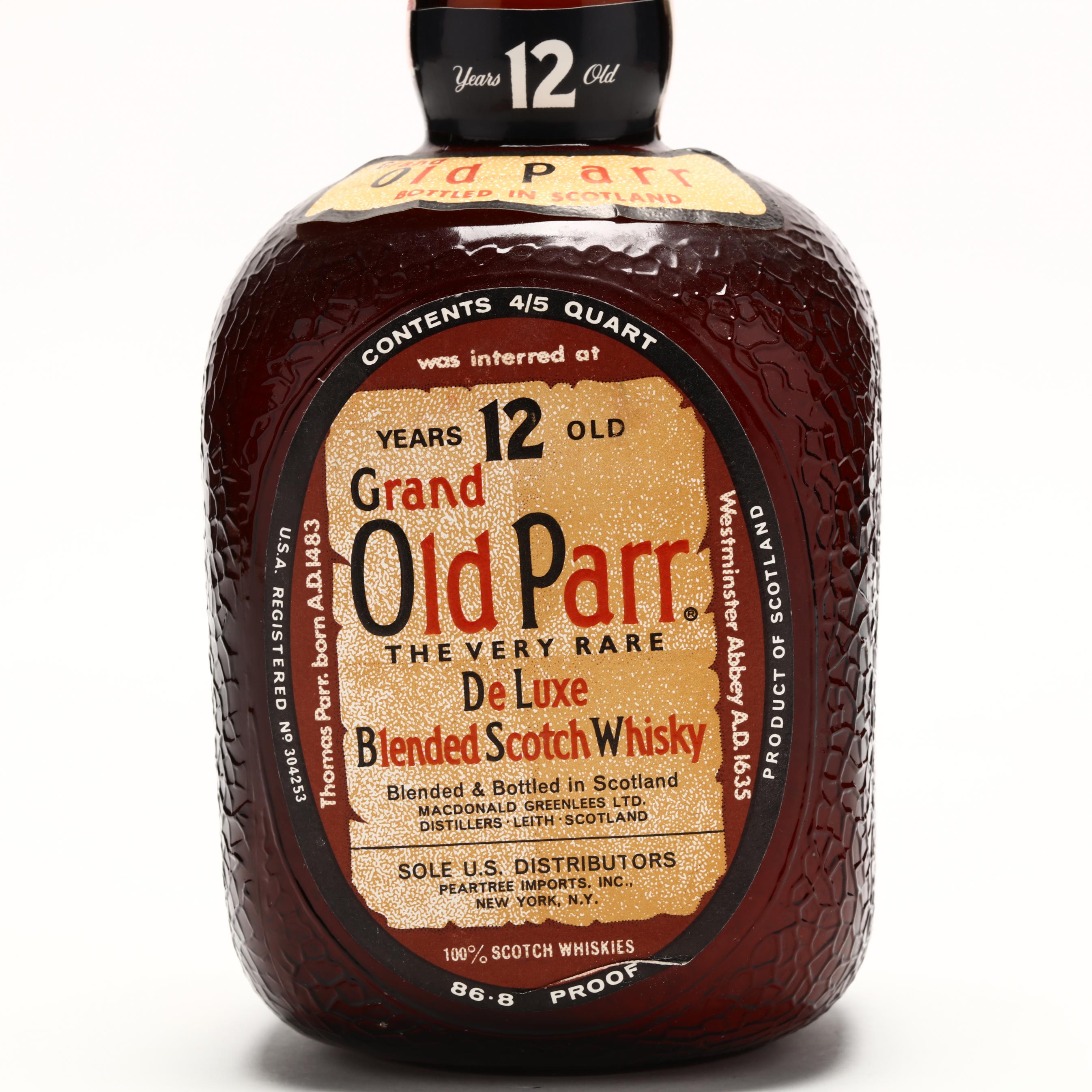 Grand Old Parr De Luxe Scotch Whisky (Lot 1125 - Rare SpiritsFeb