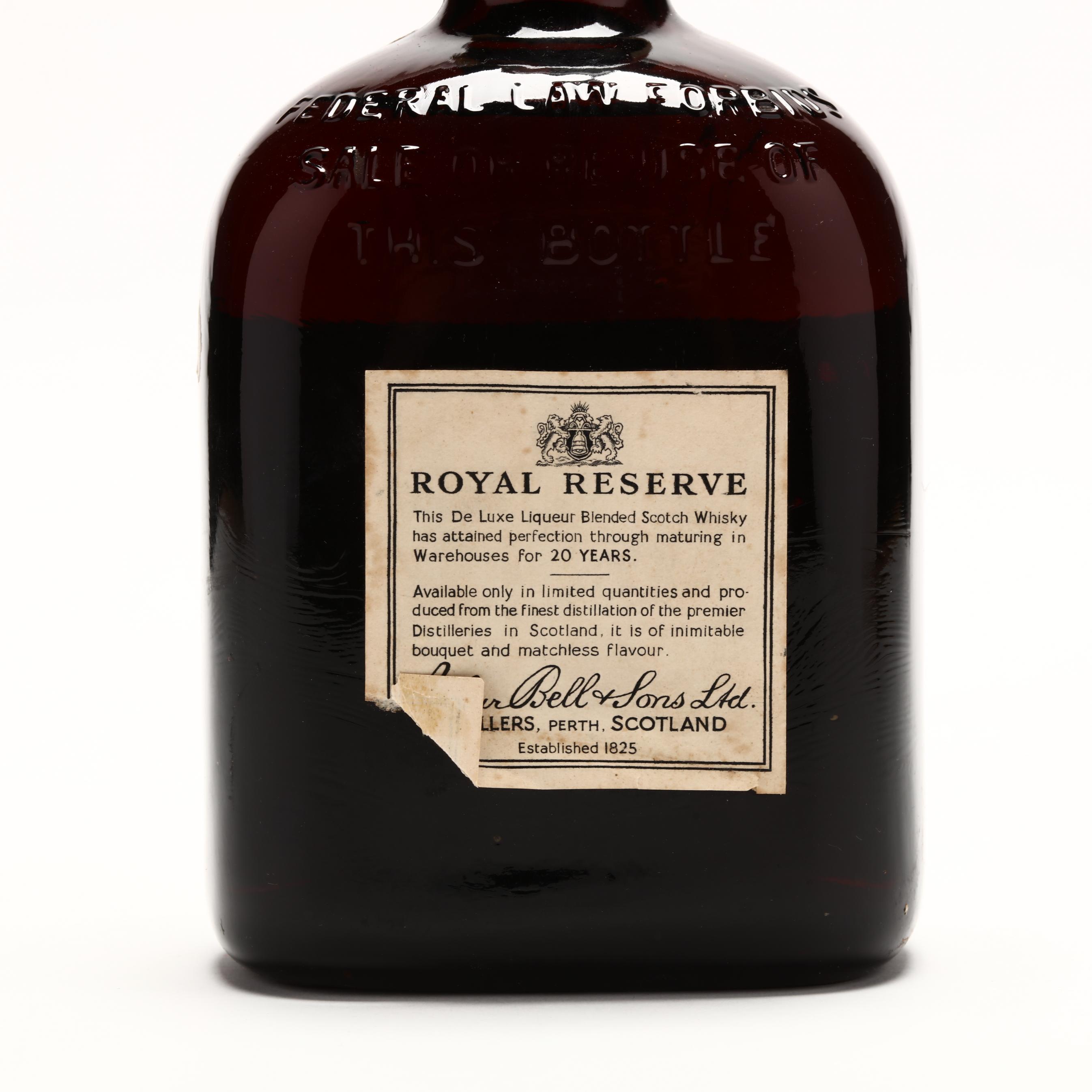 Bell's Royal Reserve Blended Scotch Whisky (Lot 1150 - Rare SpiritsFeb 5,  2021, 12:00pm)