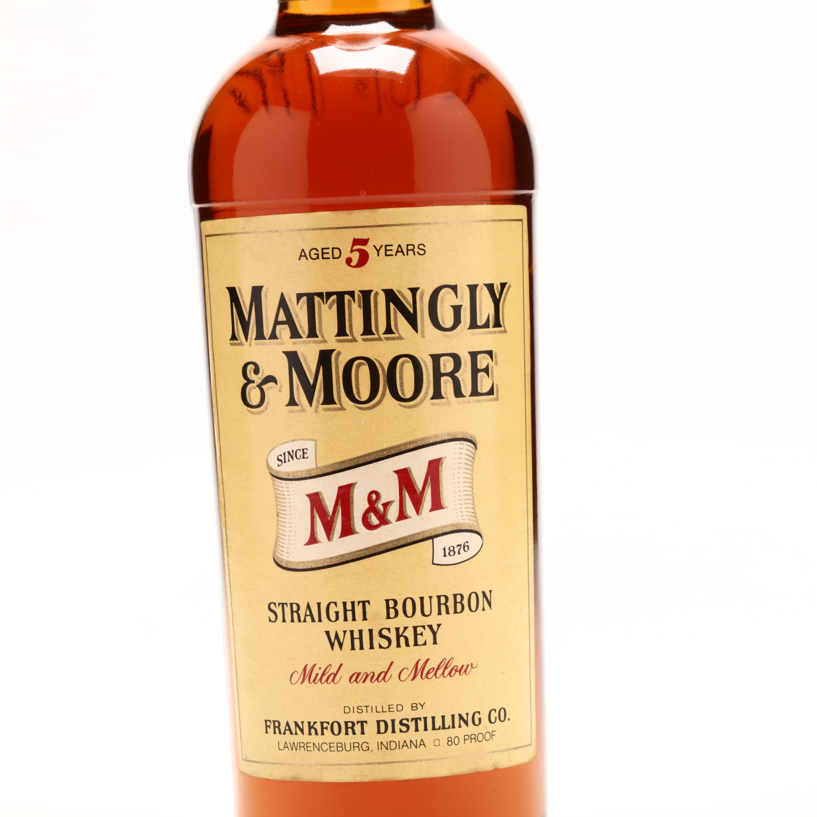 Mattingly & Moore Straight Bourbon Whiskey (Lot 1087 - Rare