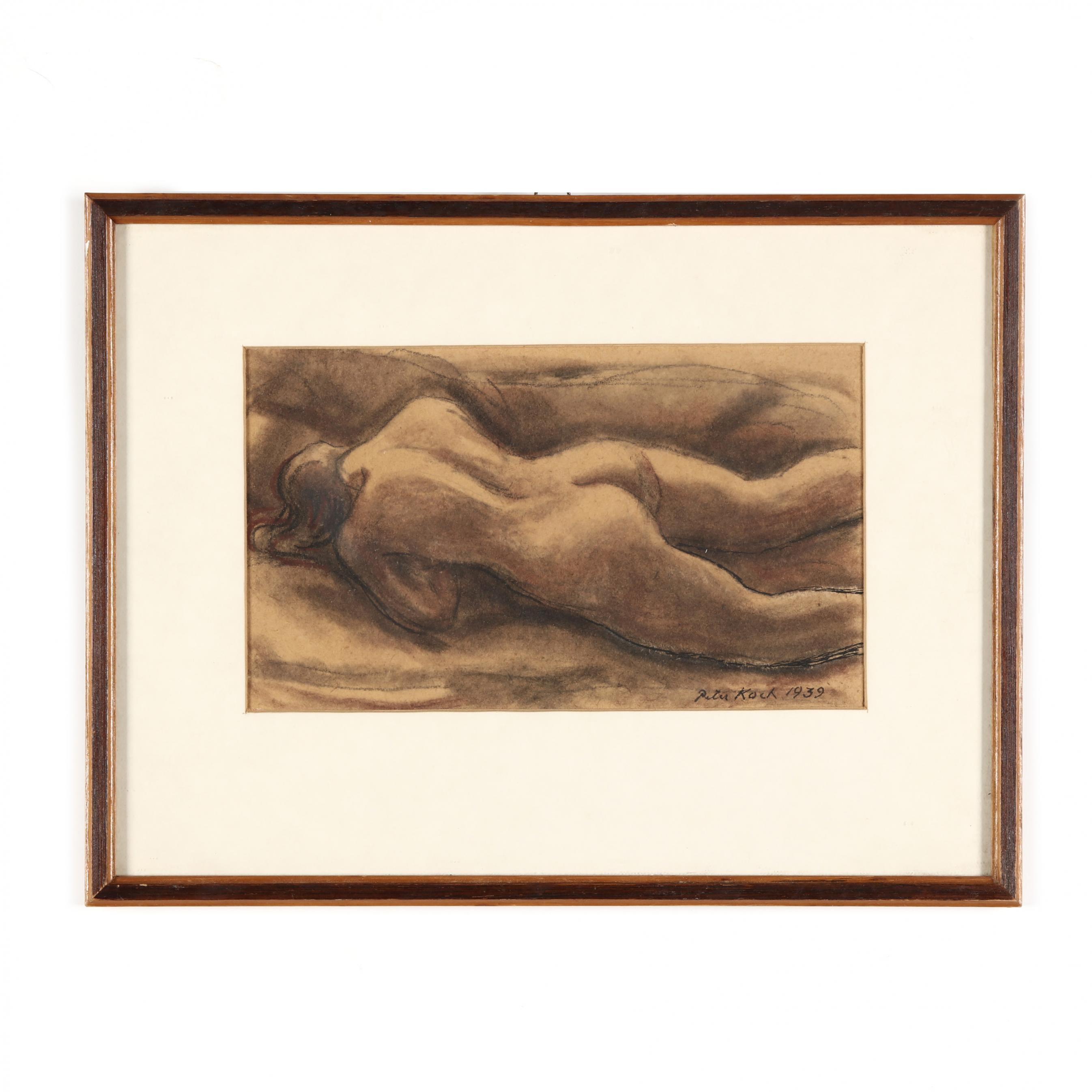 Peter Koch (German, 1874-1956), Reclining Nude (Lot 180 - The Caroline  Faison Antiques CollectionApr 1, 2021, 10:00am)