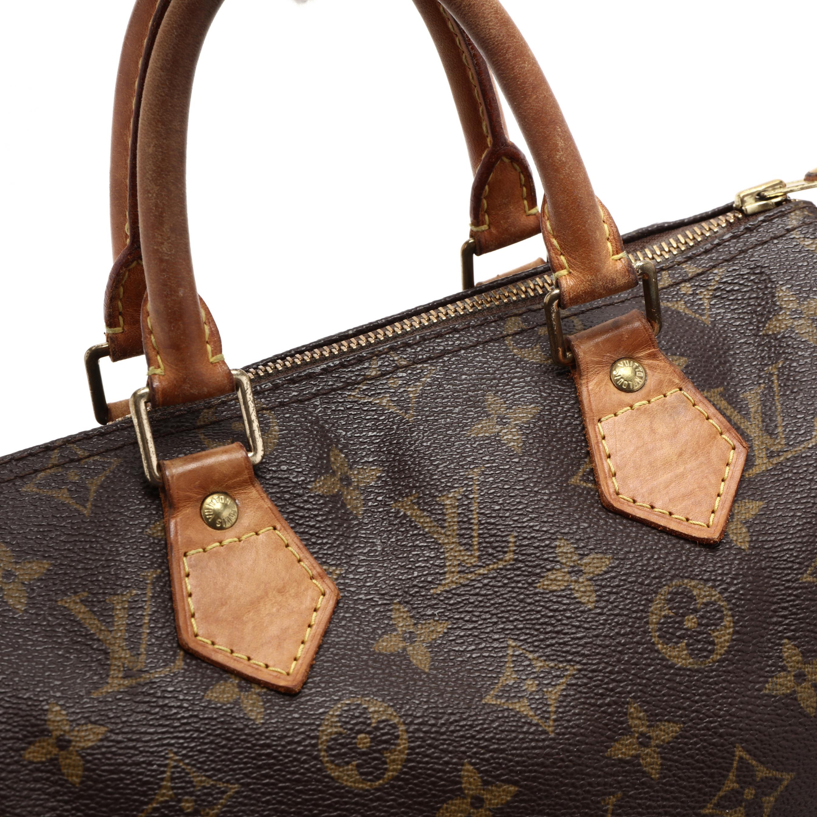 Sold at Auction: Louis Vuitton, Collection Printemps Eté 2012, Speedy Round  Denim, a Monogram coated fabric handbag
