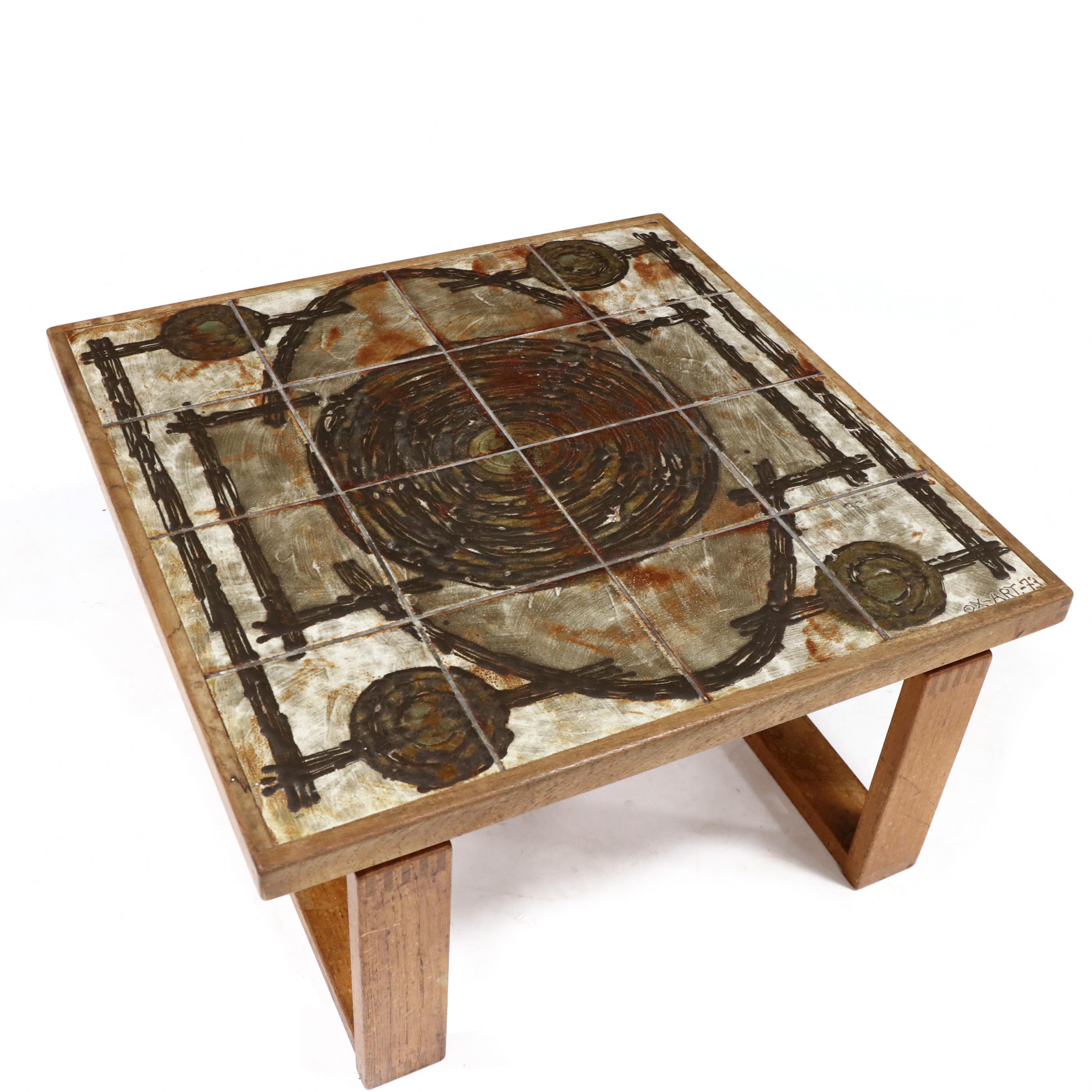 Ox-Art, Mid Century Tile Top Coffee Table (Lot 2349 - Modern Art &  DesignAug 19, 2021, 10:00am)