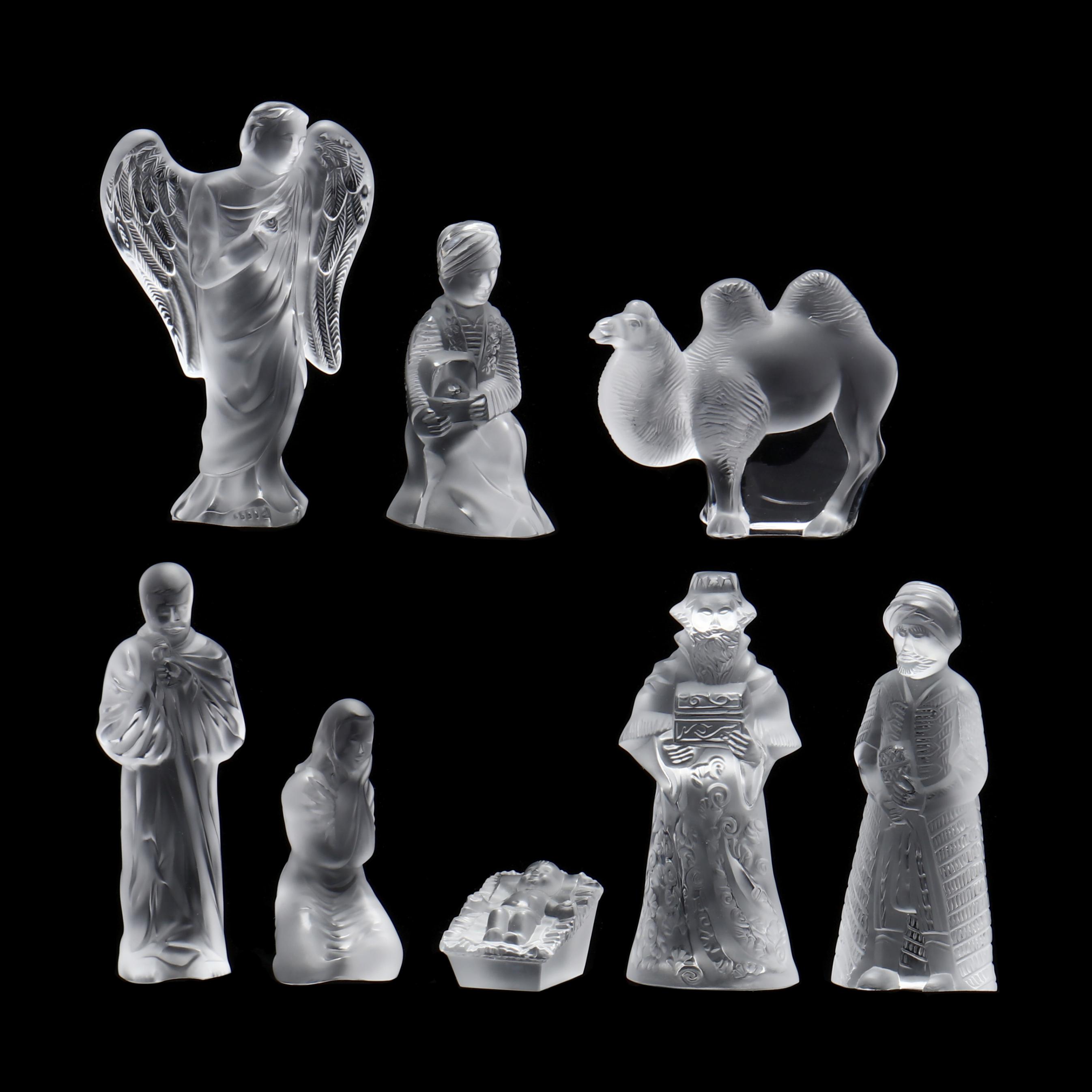 Lalique, Eight Piece Assembled Crystal Nativity (Lot 422 - August Estate  AuctionAug 5, 2021, 10:00am)