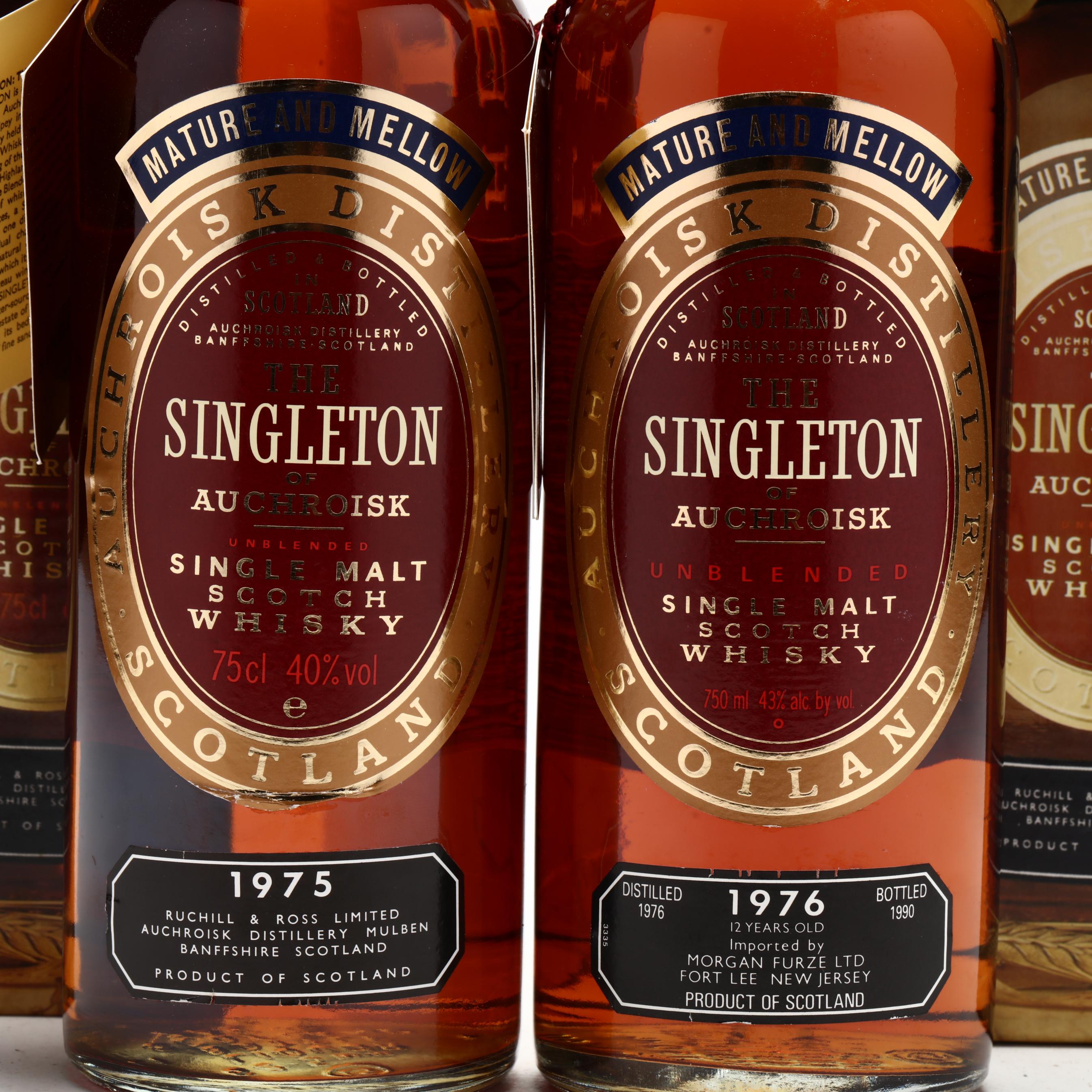 1975 & 1976 The Singleton of Auchroisk Scotch Whisky (Lot 8050 - Rare  SpiritsSep 17, 2021, 12:00pm)