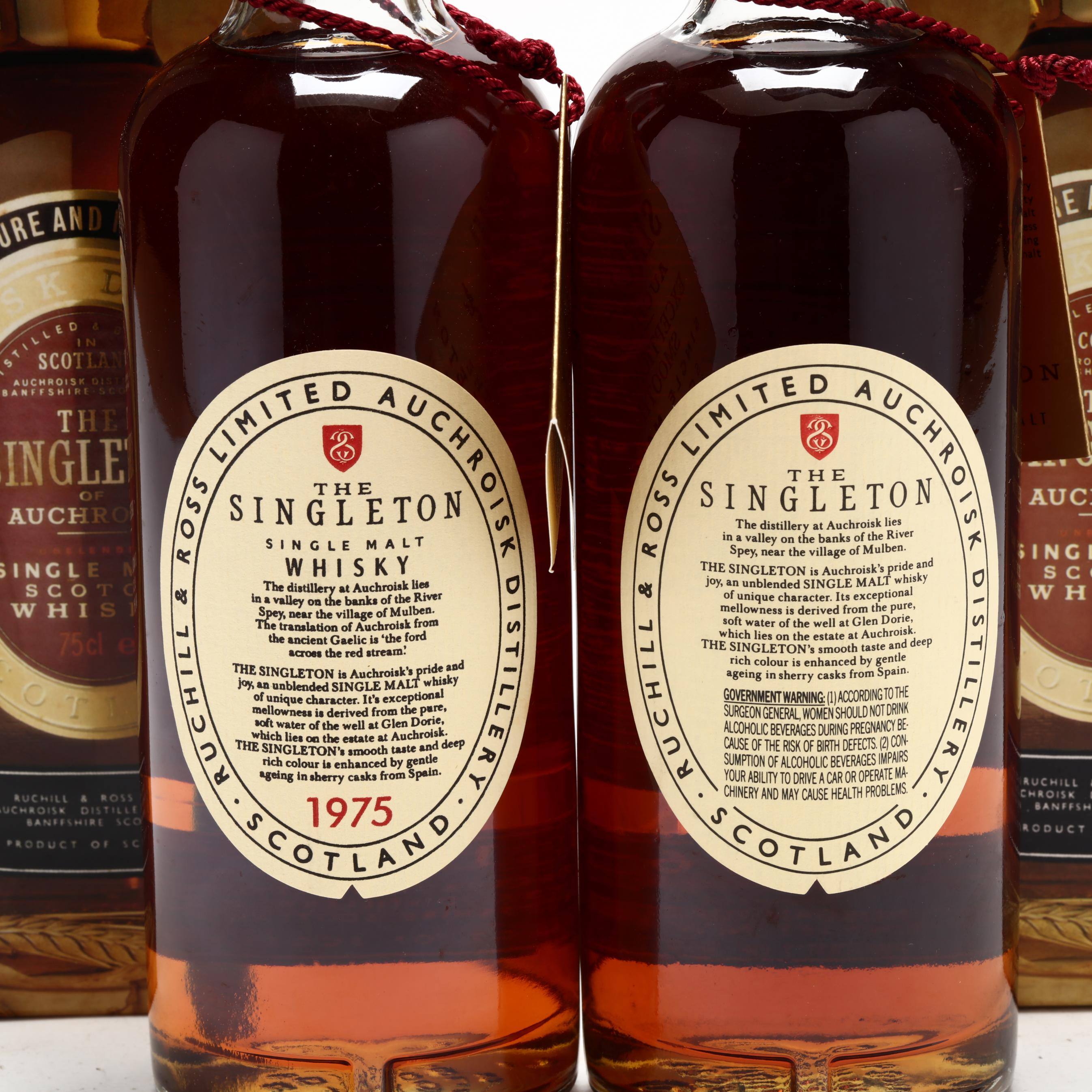 1975 & 1976 The Singleton of Auchroisk Scotch Whisky (Lot 8050 - Rare  SpiritsSep 17, 2021, 12:00pm)