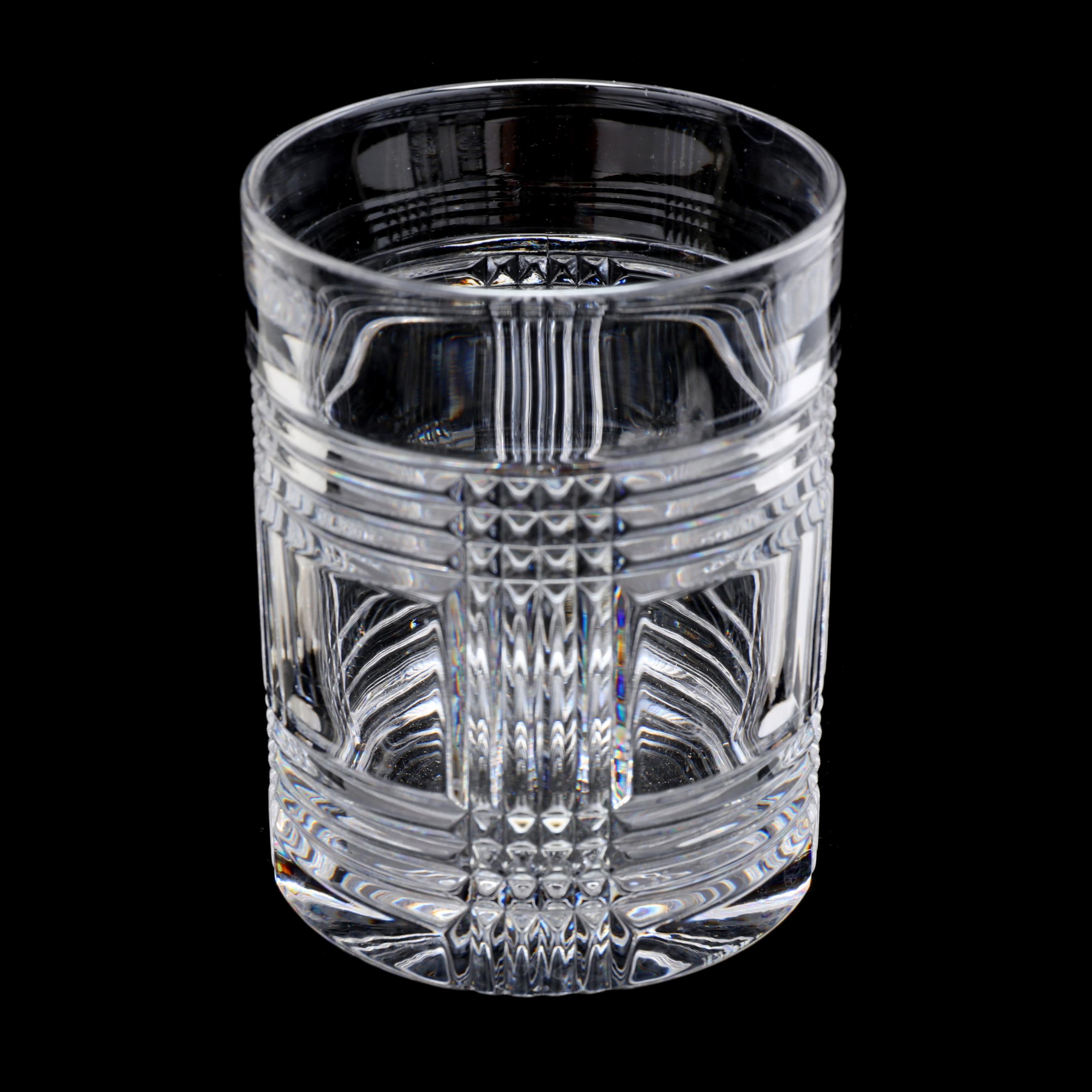 Herringbone Highball Glass by Ralph Lauren Crystal