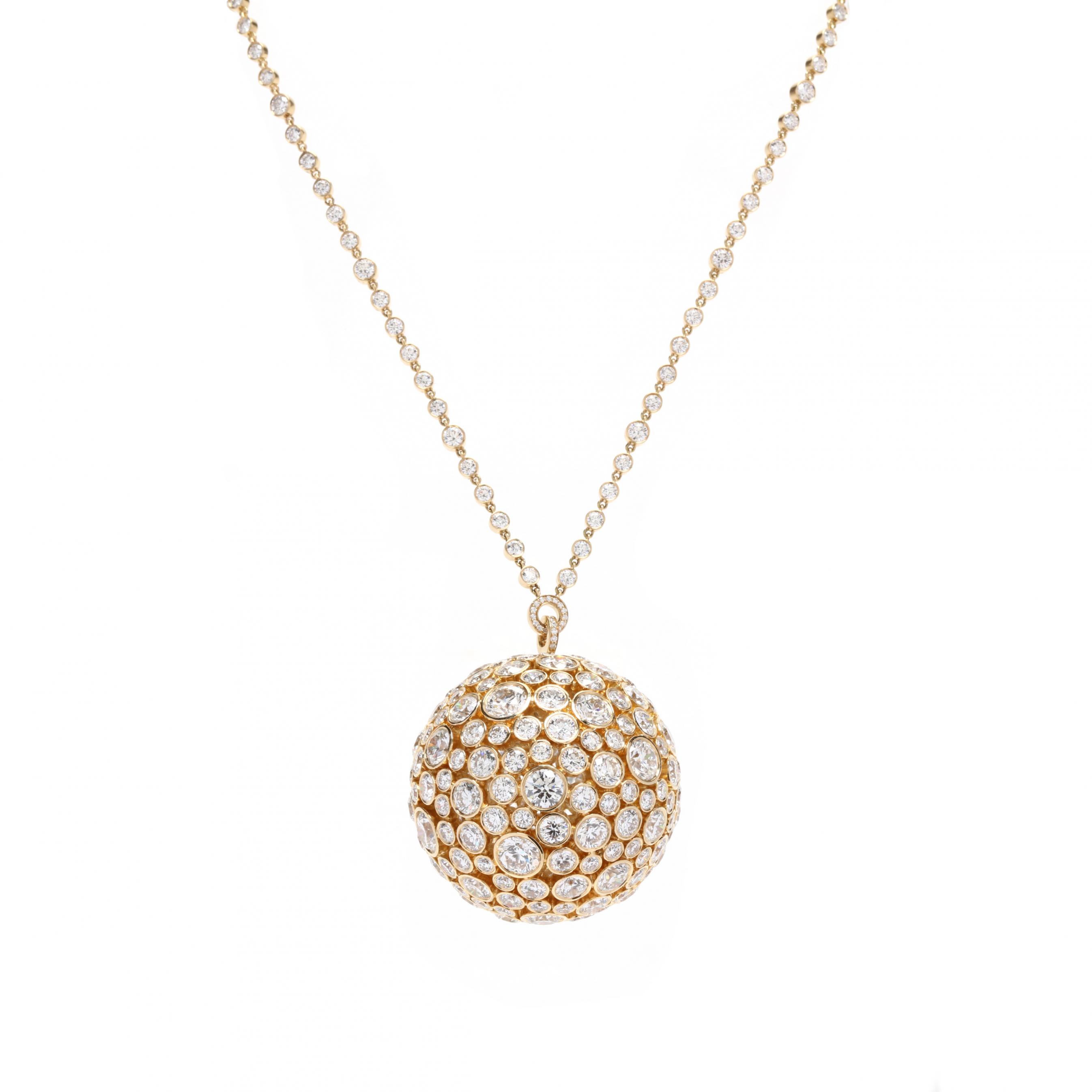 Tiffany&Co.-Dots-Ball-Necklace-6P-Diamond-K18-750YG-950PT – dct-ep_vintage  luxury Store