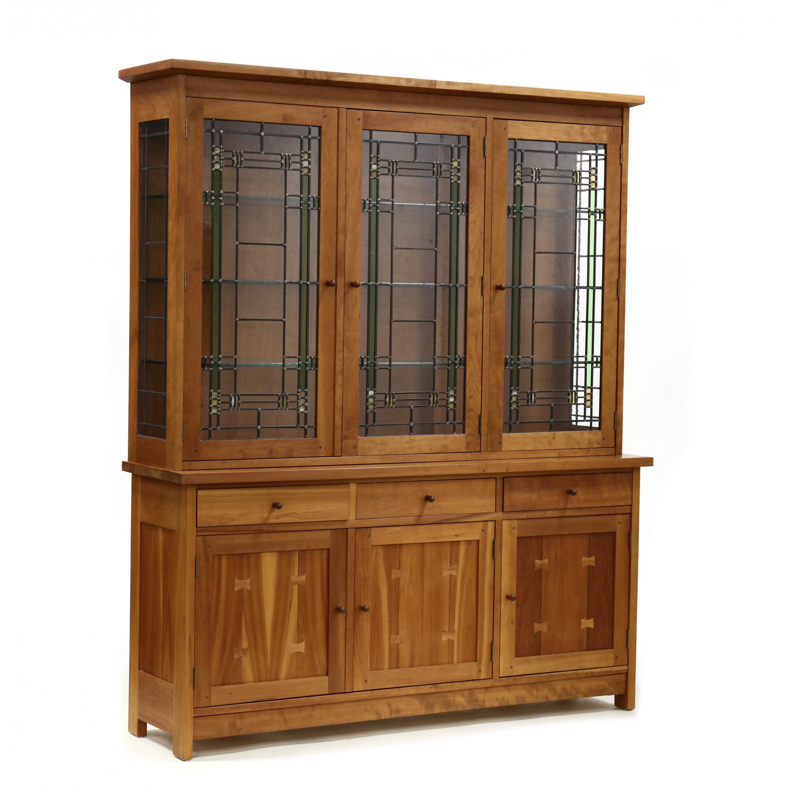 Mission oak online china cabinet