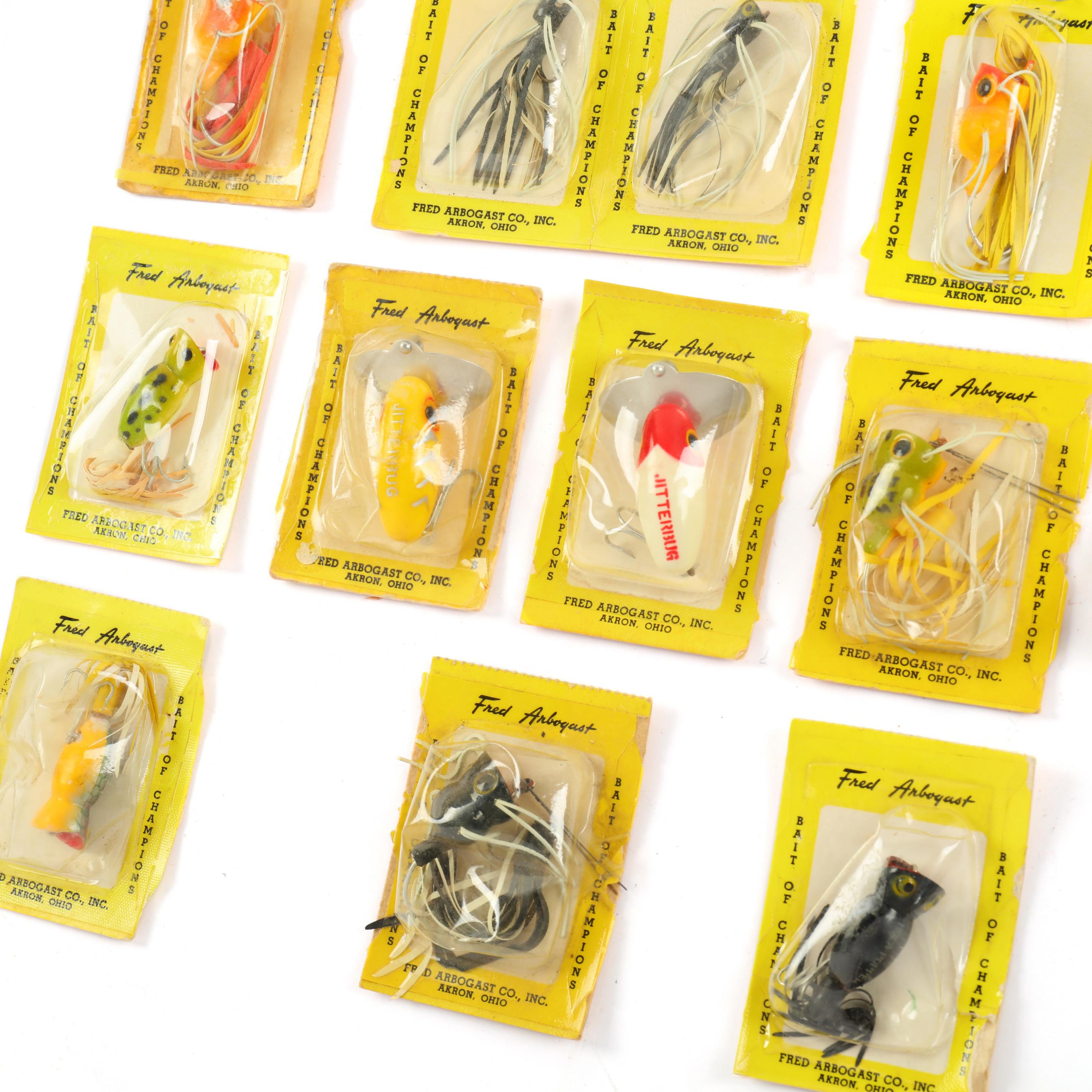 Collection of Twenty Fred Arbogast Lures in Original Packaging (Lot 1265 -  The Winter Decoy & Sporting Art AuctionMar 3, 2022, 12:00pm)