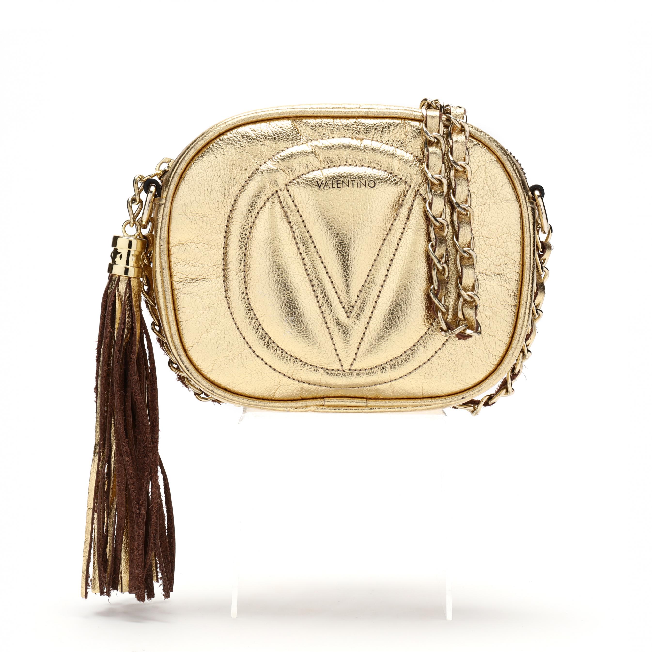 Valentino by Mario Valentino S.p.A Pebbled Tassel Detail Bag
