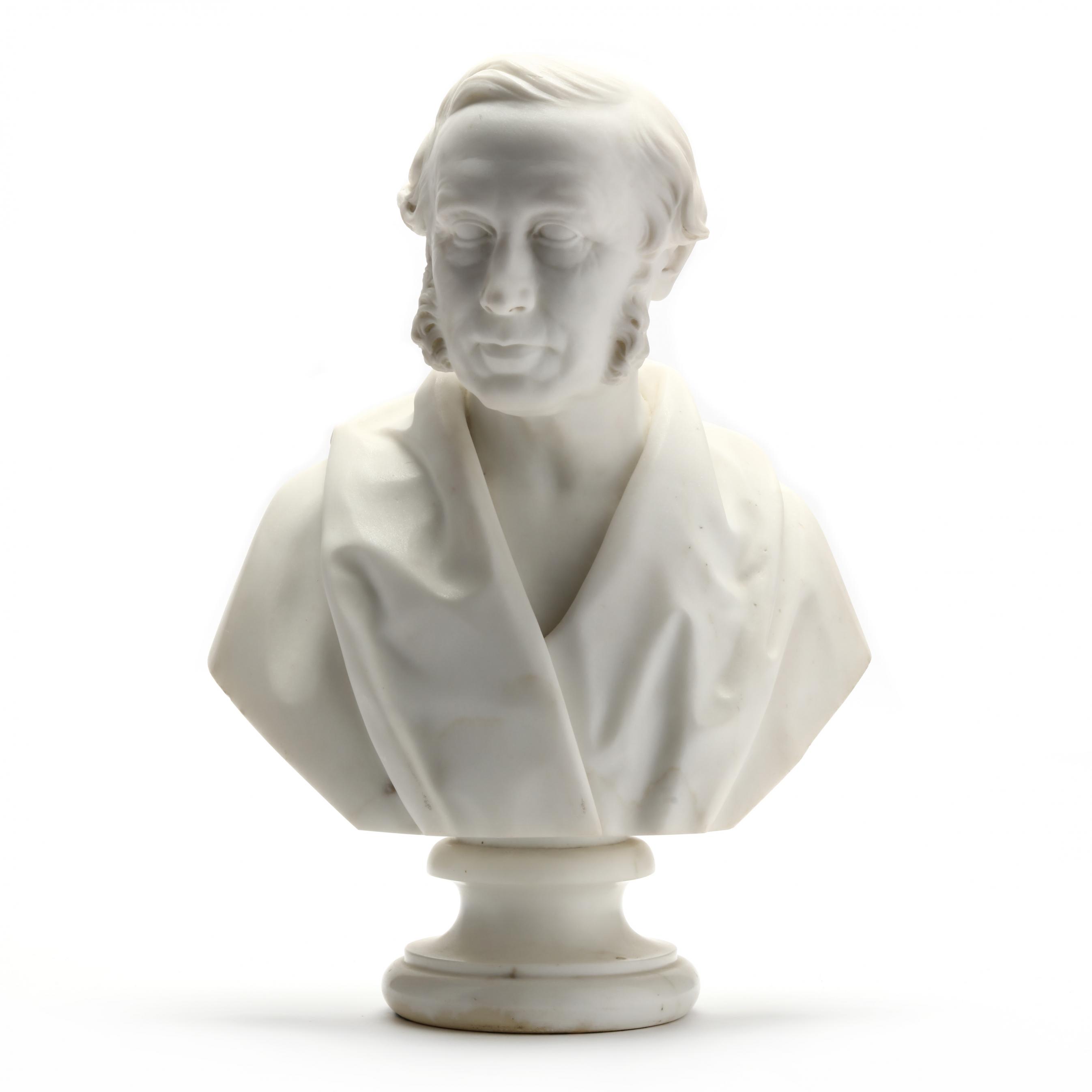 William Brodie Scottish 1815 1881 Marble Portrait Bust of