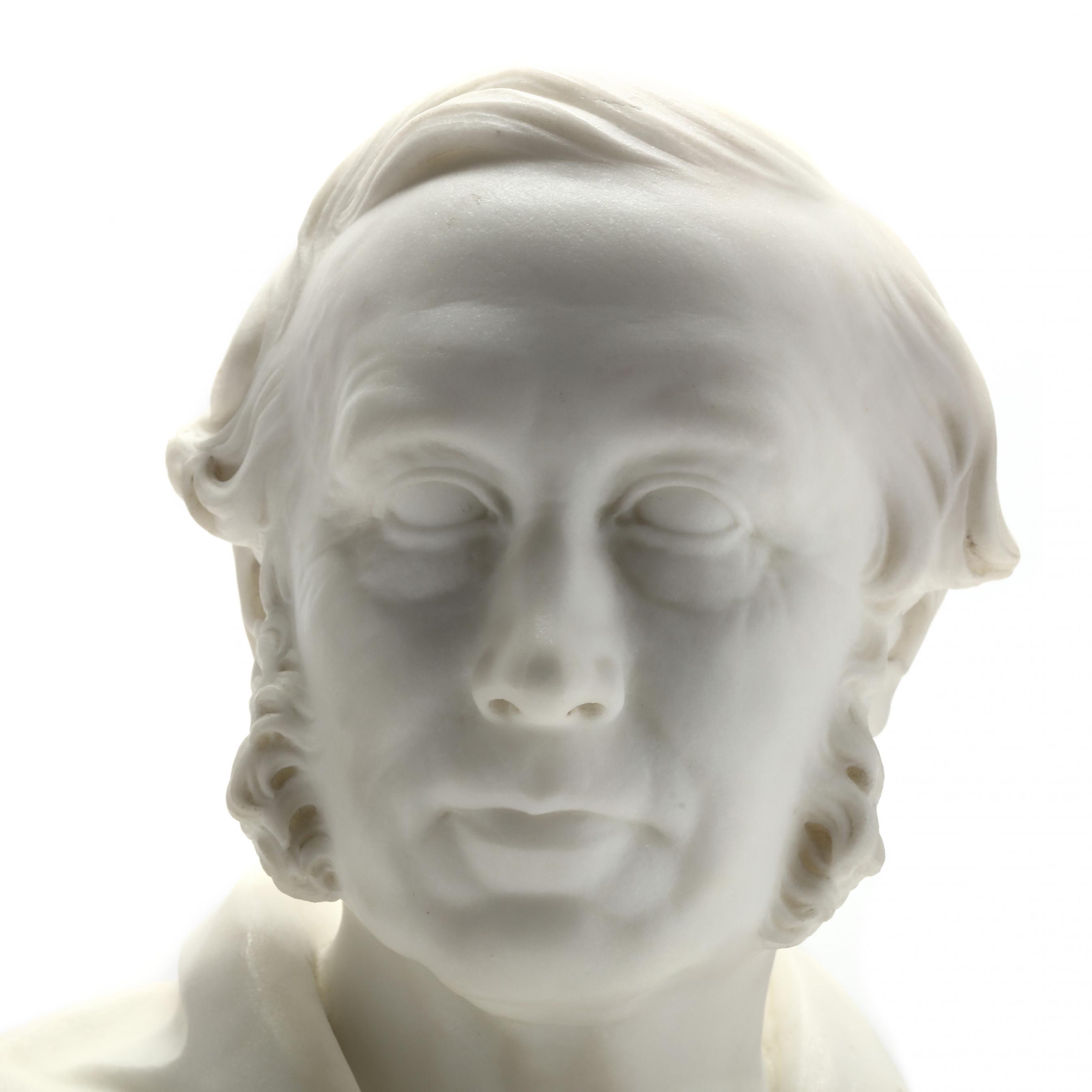 William Brodie Scottish 1815 1881 Marble Portrait Bust of