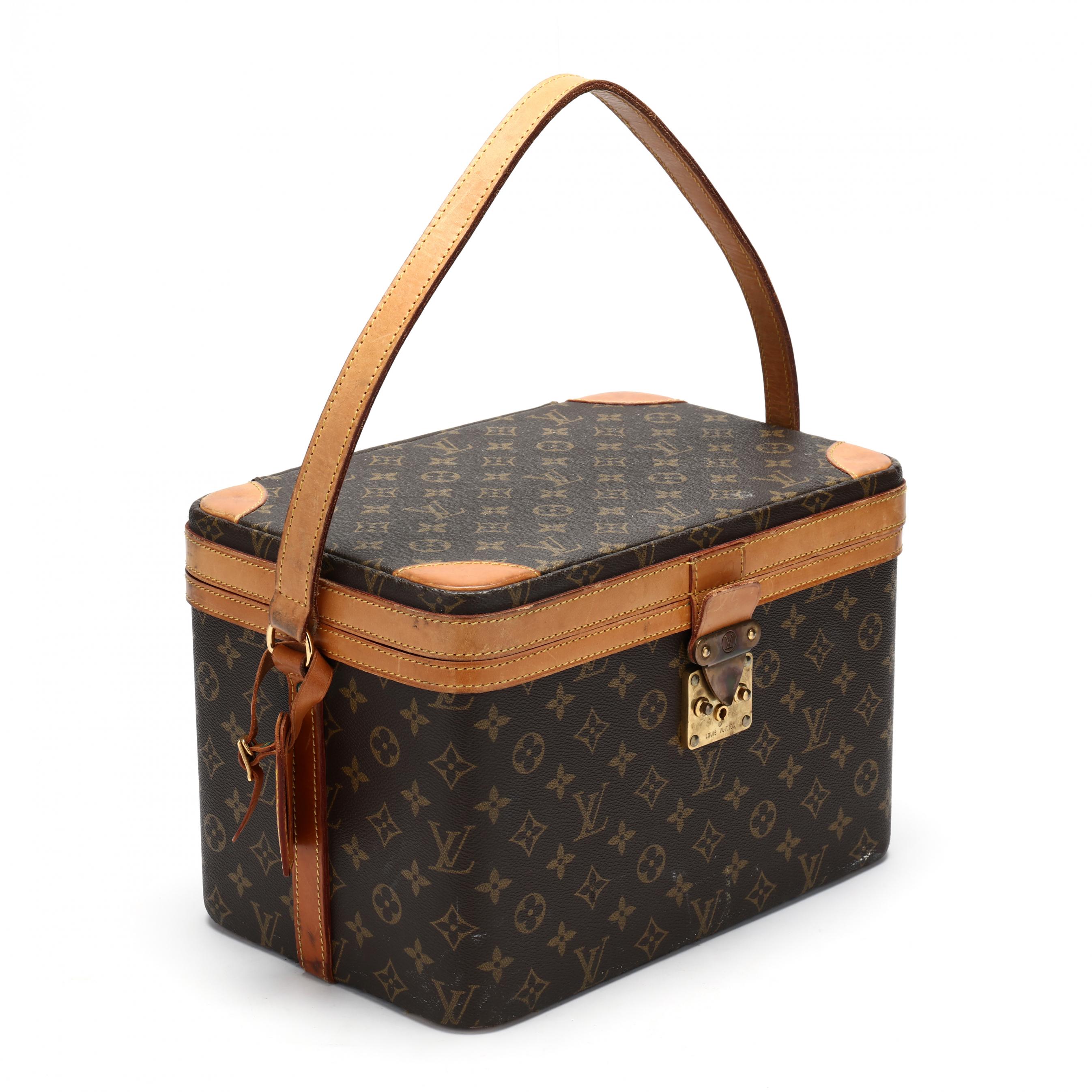 Louis Vuitton Vintage Cosmetic Train Case - Brown Cosmetic Bags