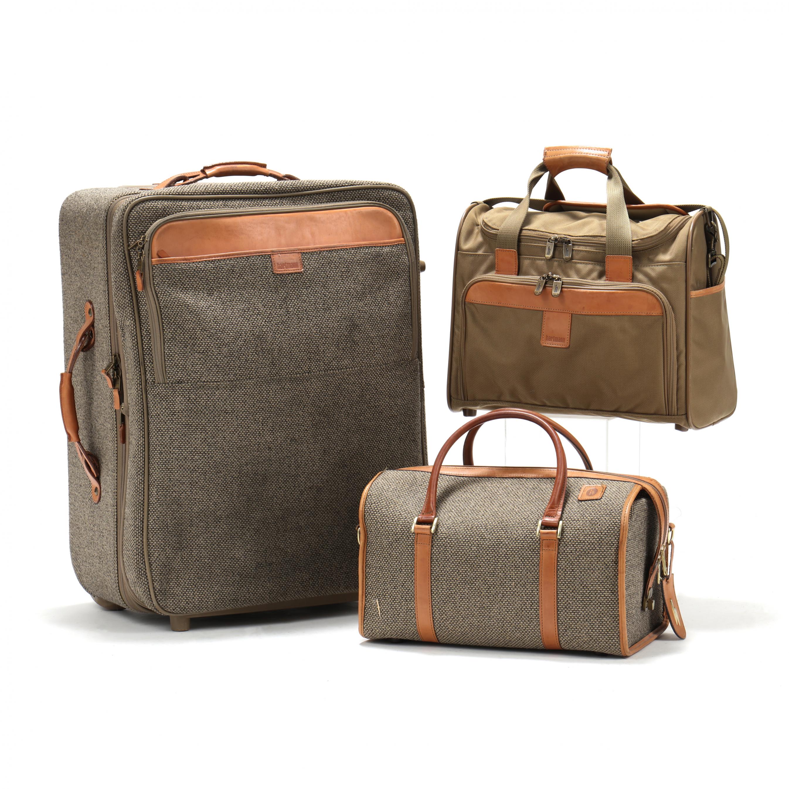 Pair of Hartmann Leather Suitcase's